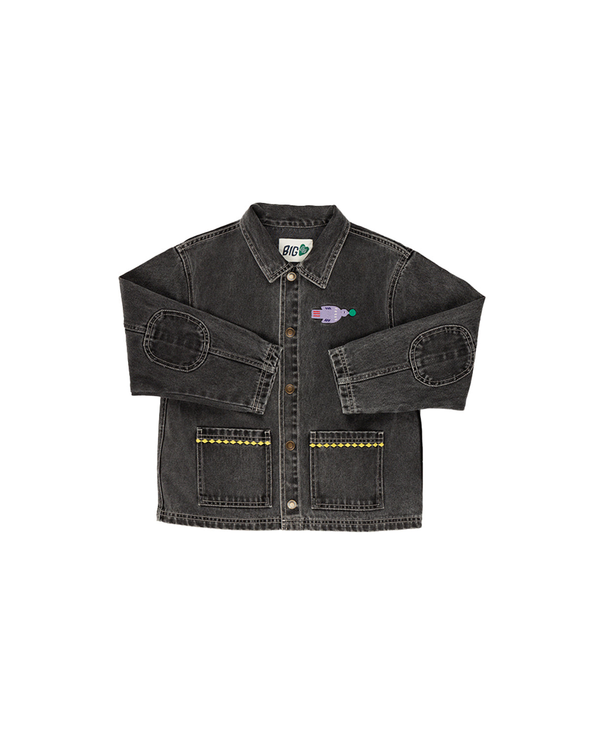 Kids Grey Denim Jacket x Julie Daleyden - ALEGRIA COLLECTION