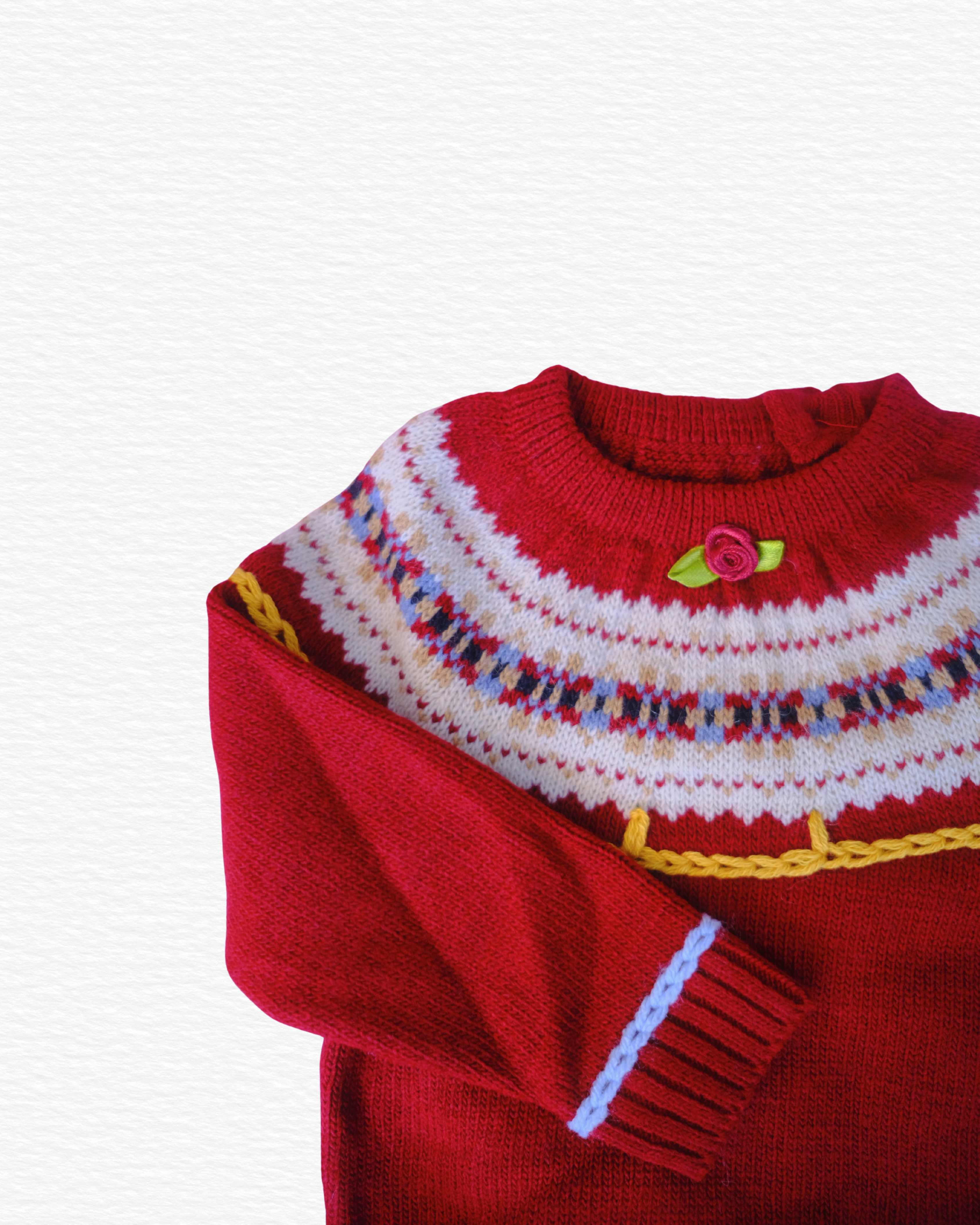 Greca Sweater, Maroon