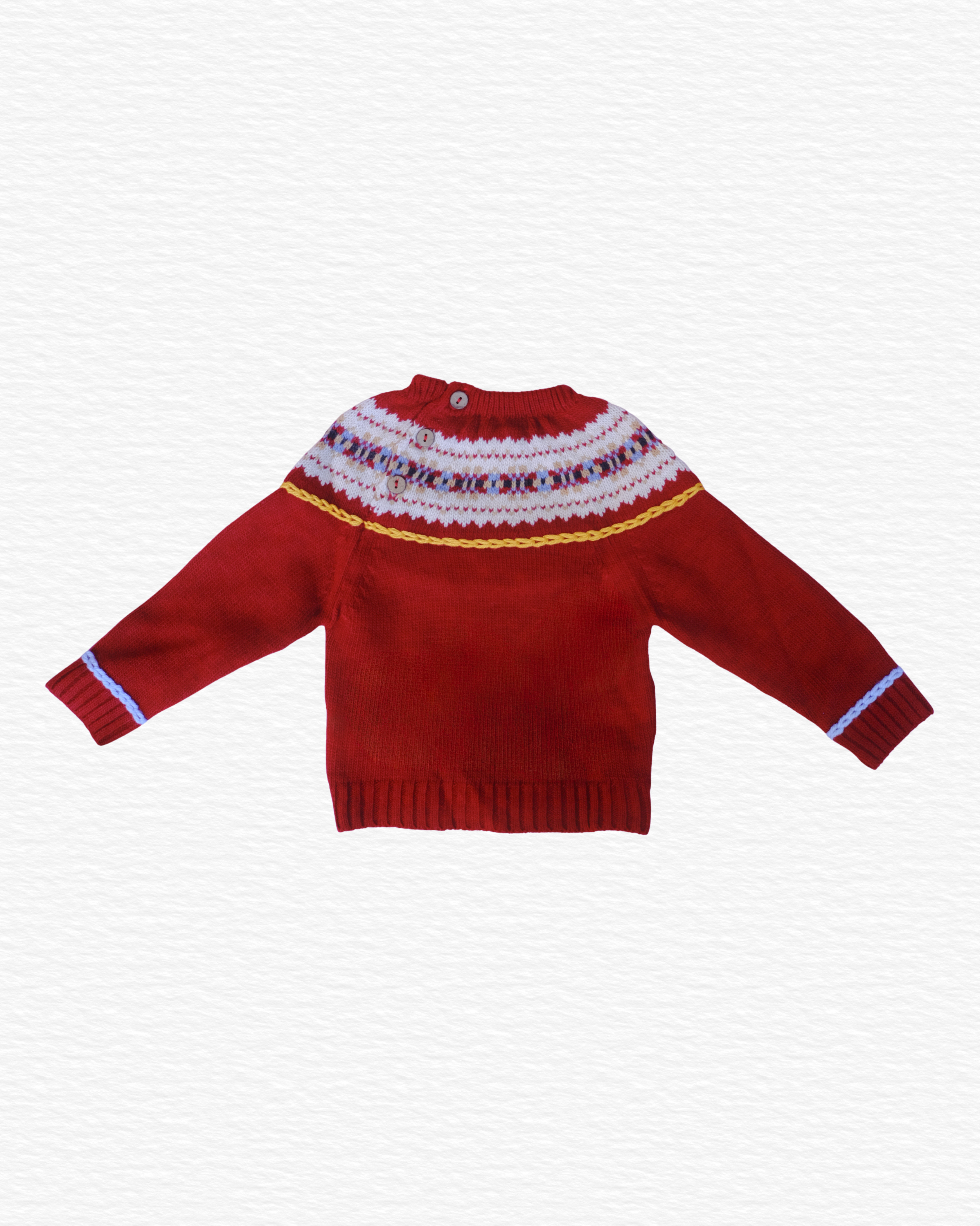 Greca Sweater, Maroon