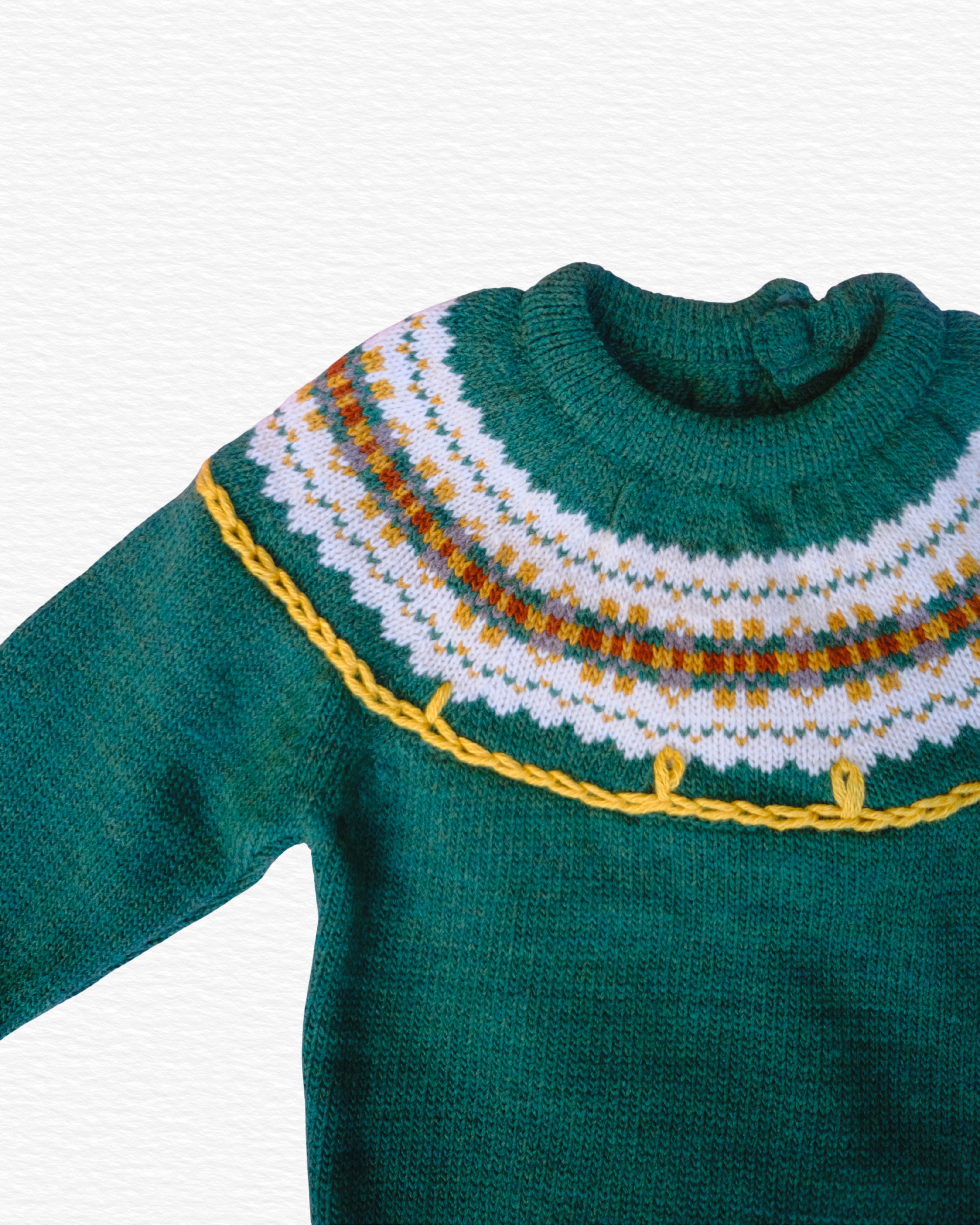Greca Sweater, Green
