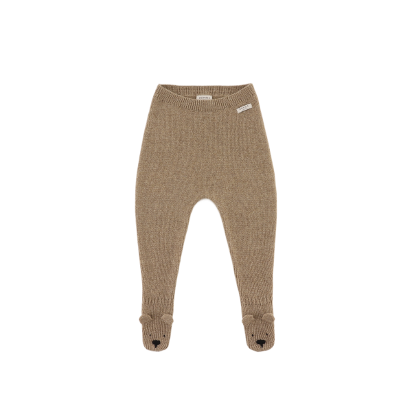 Matsie Merino Wool Leggings | Bear | Milk Chocolate Melange