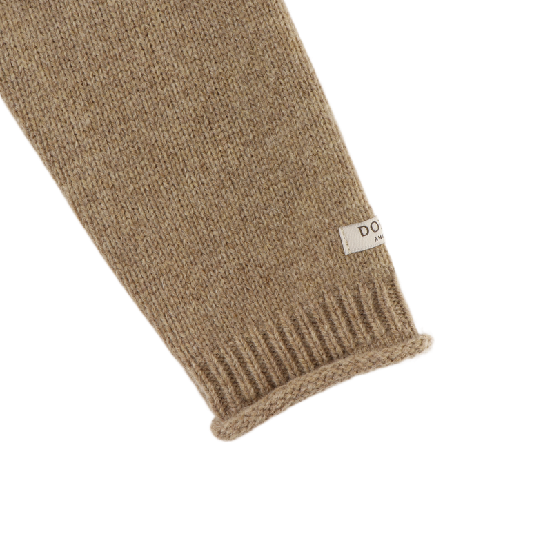 Brittan Merino Wool Cardigan | Bear | Milk Chocolate Melange