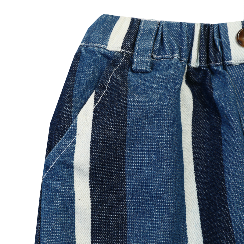 Theoule Trousers | Vintage Blue - White Striped