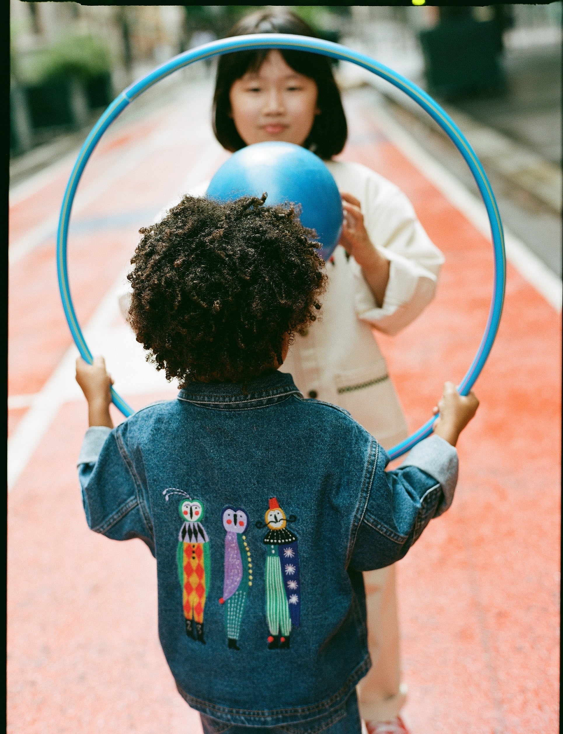 Kids Blue Denim Jacket x Julie Daleyden - ALEGRIA COLLECTION