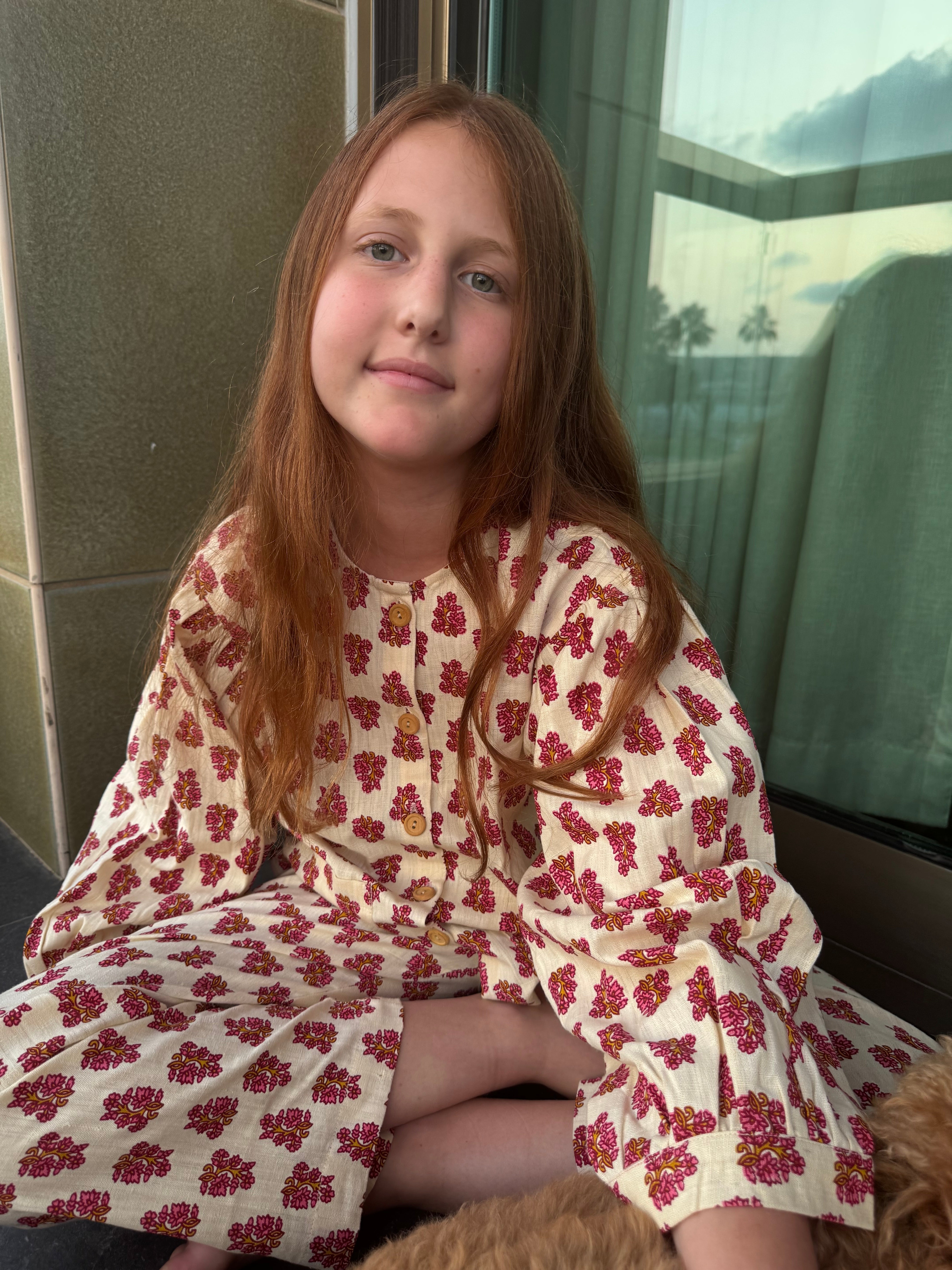 Farrow Set in Pink Boota