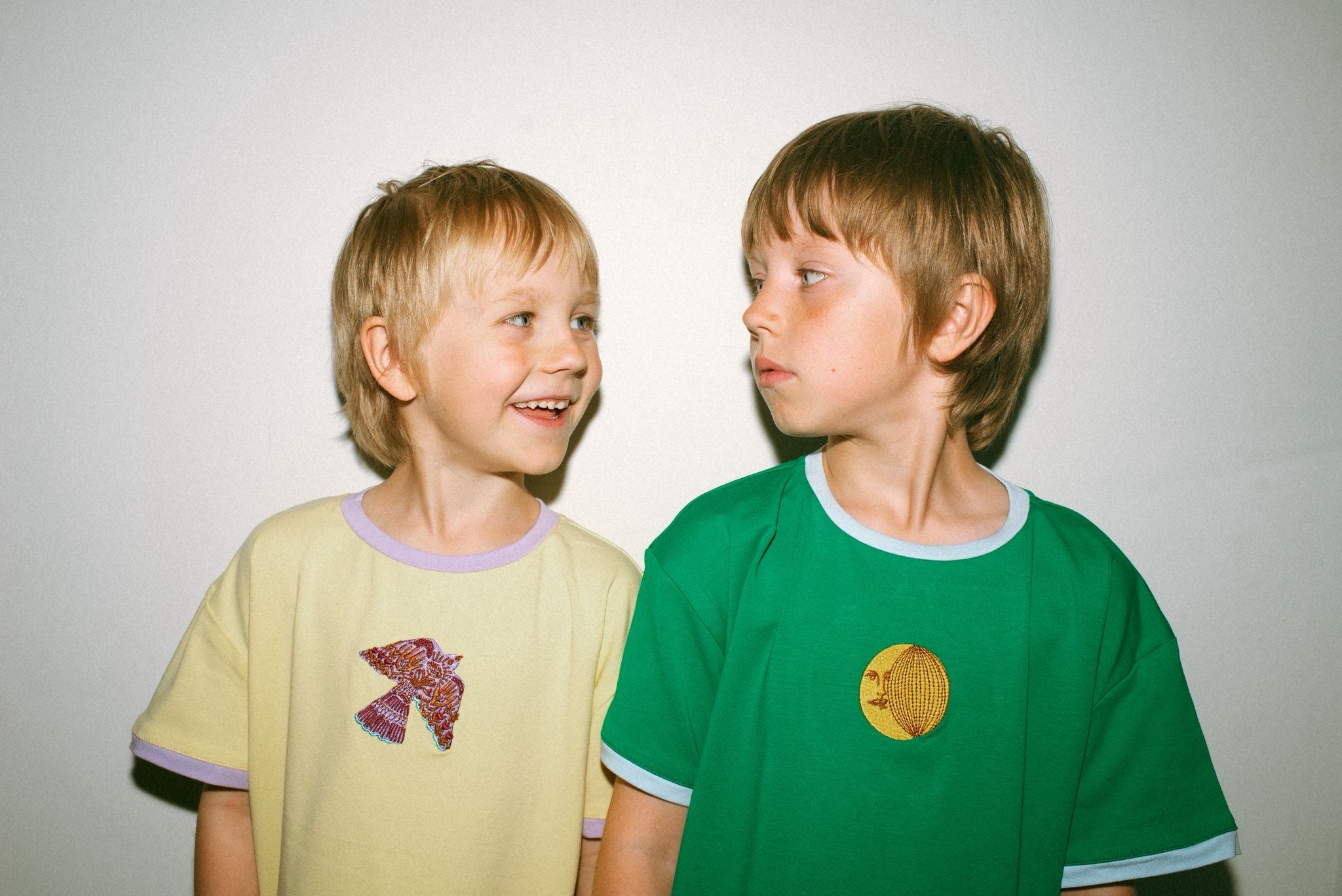 August Moon Embroidered Tee