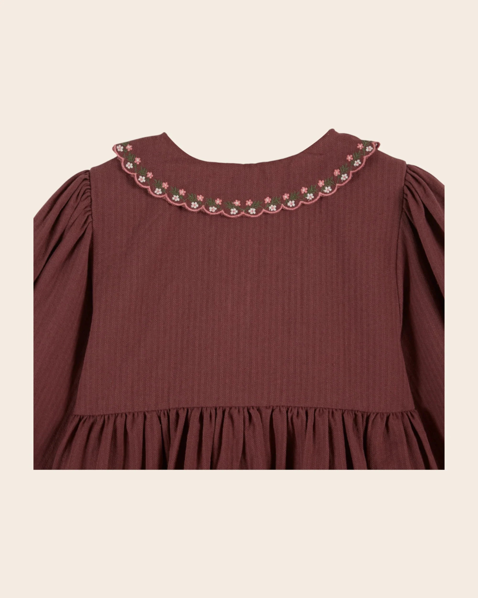 Purple smocked dress