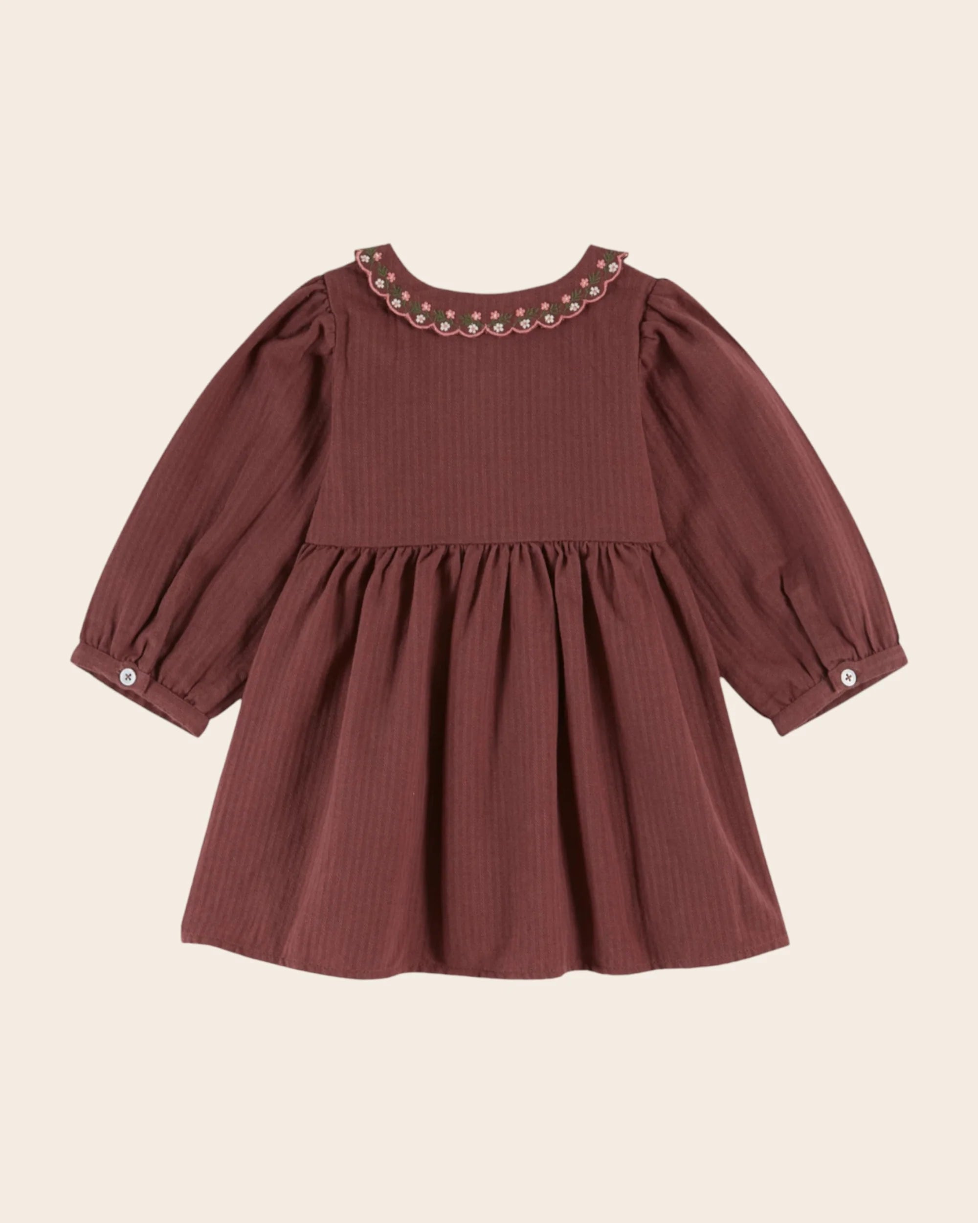 Purple smocked dress