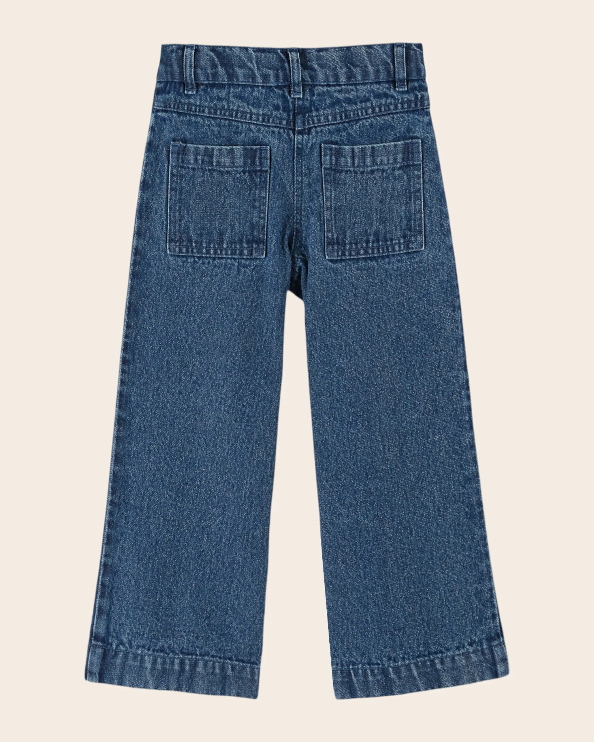 Embroidered hippy denim pants