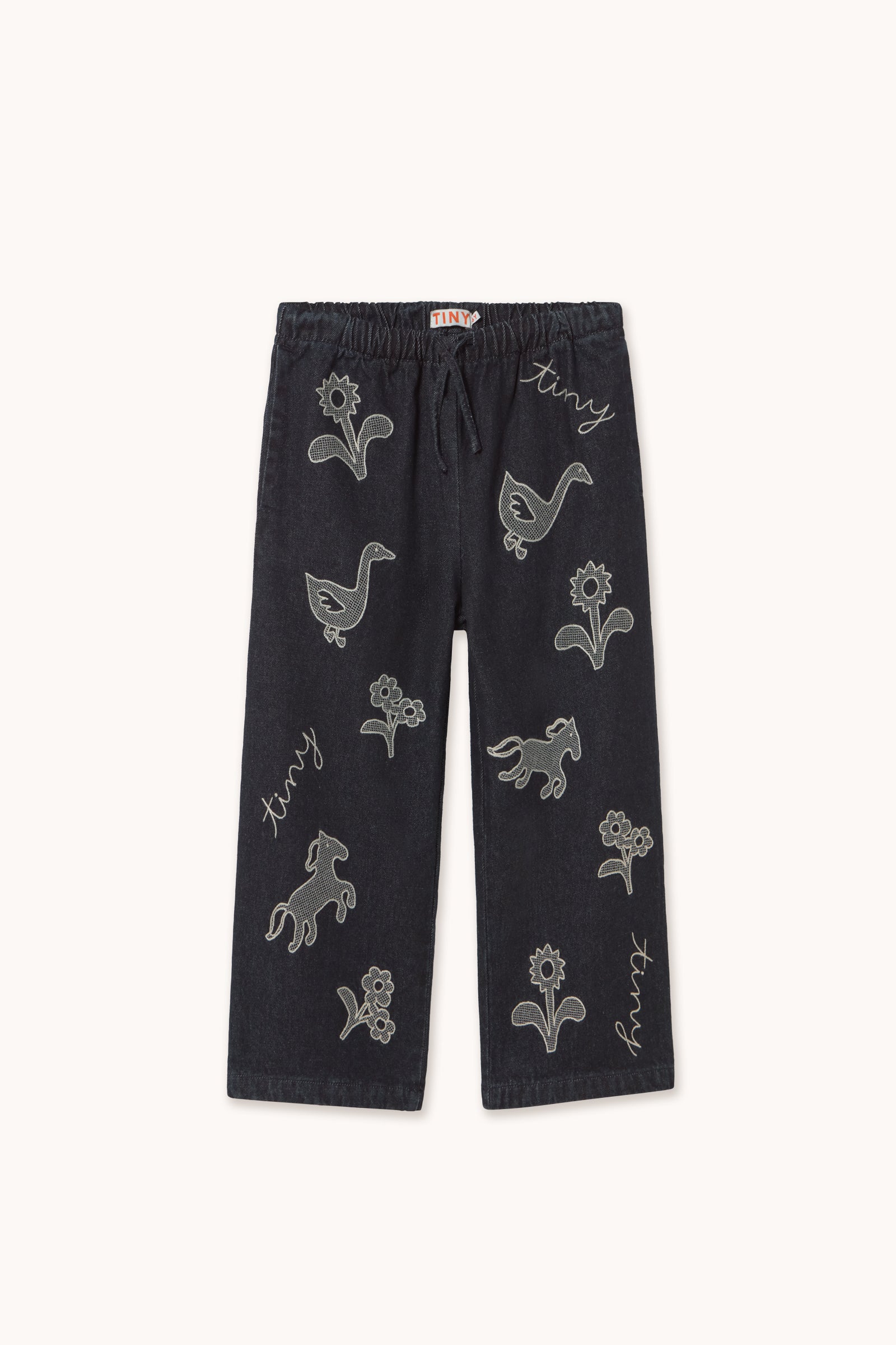 HORSES & FLOWERS DENIM PANT