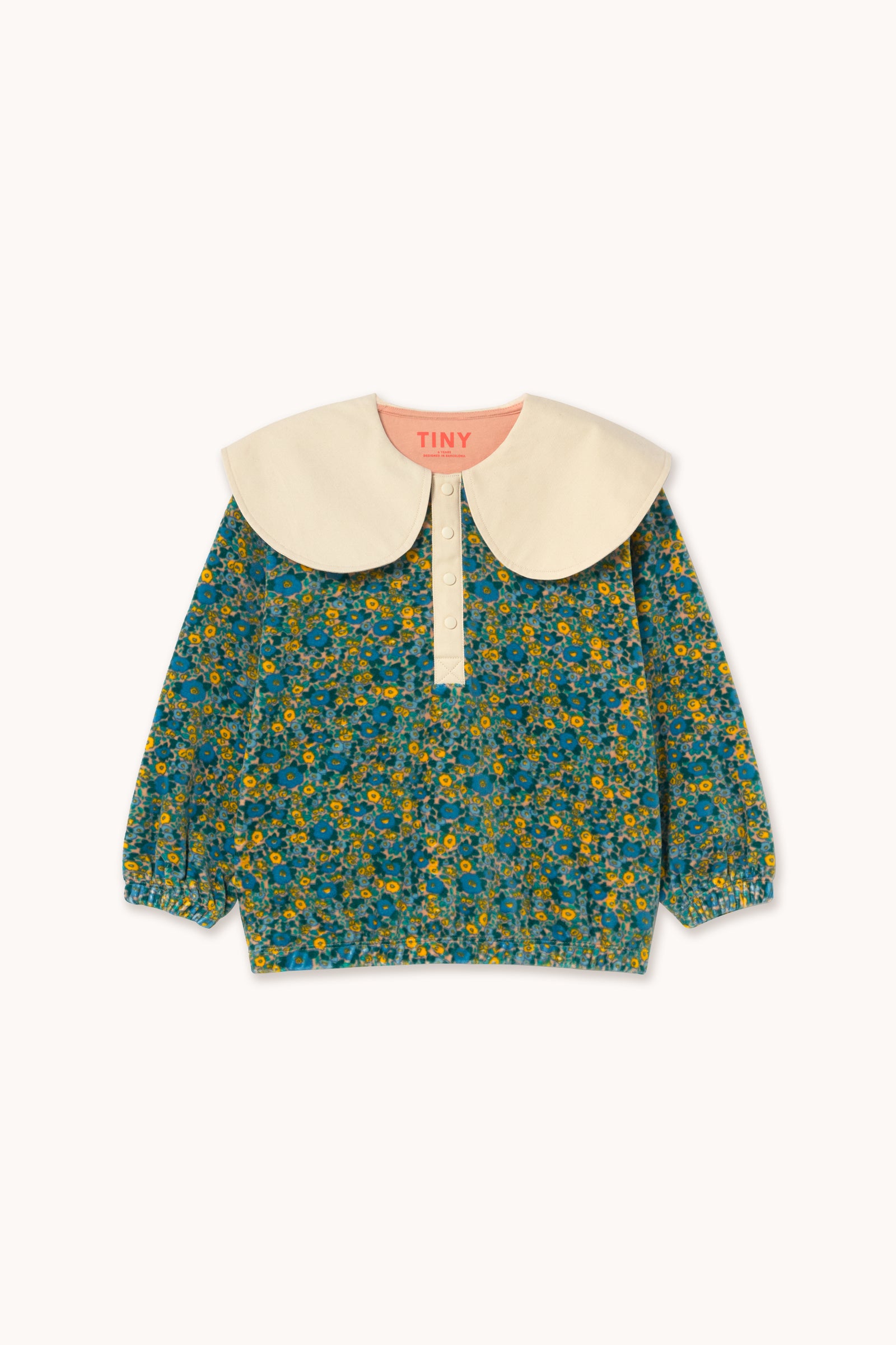 FLOWER PATTERN SWEATSHIRT