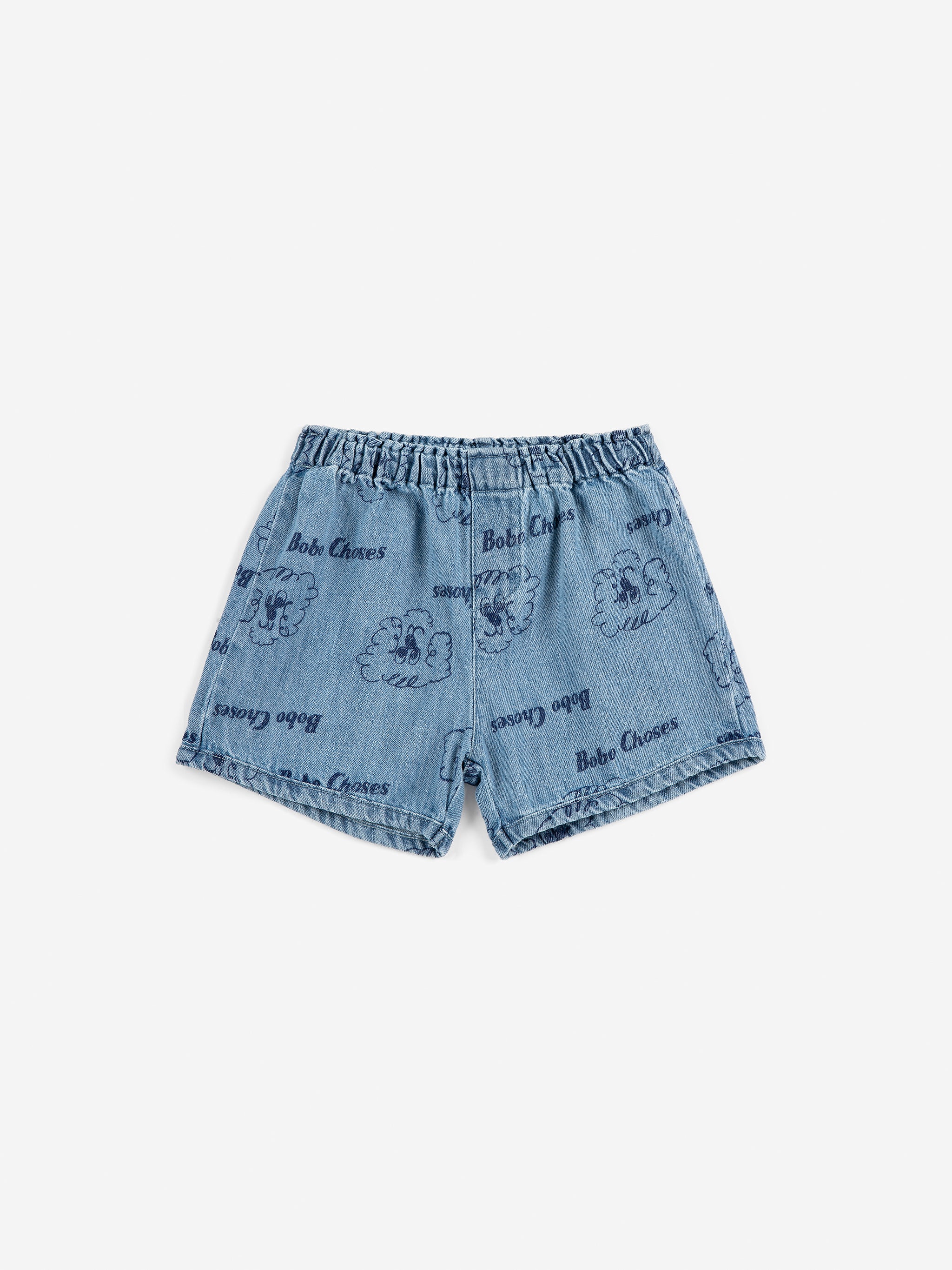 Pickles The Dog all over denim baby short