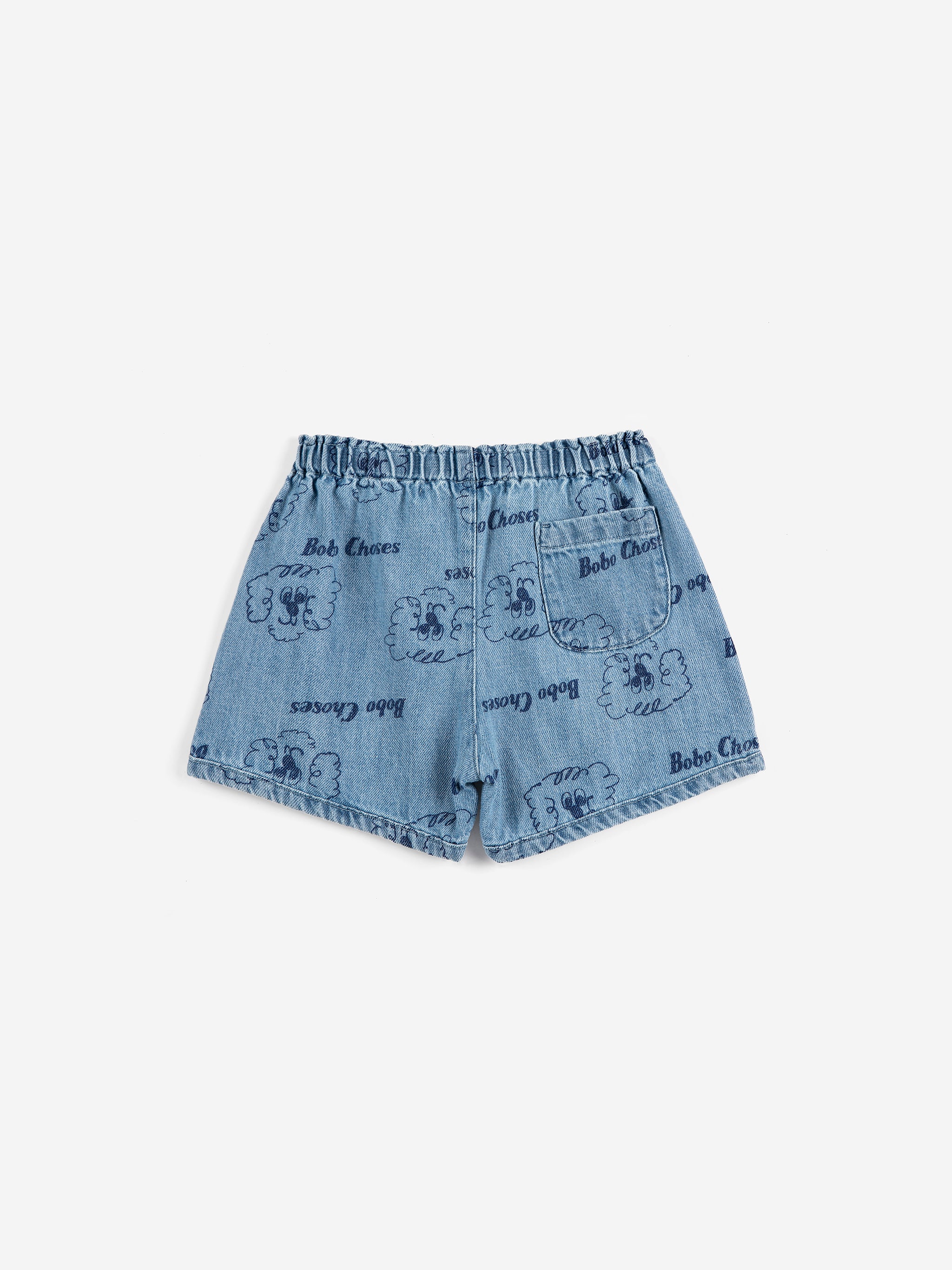 Pickles The Dog all over denim baby short