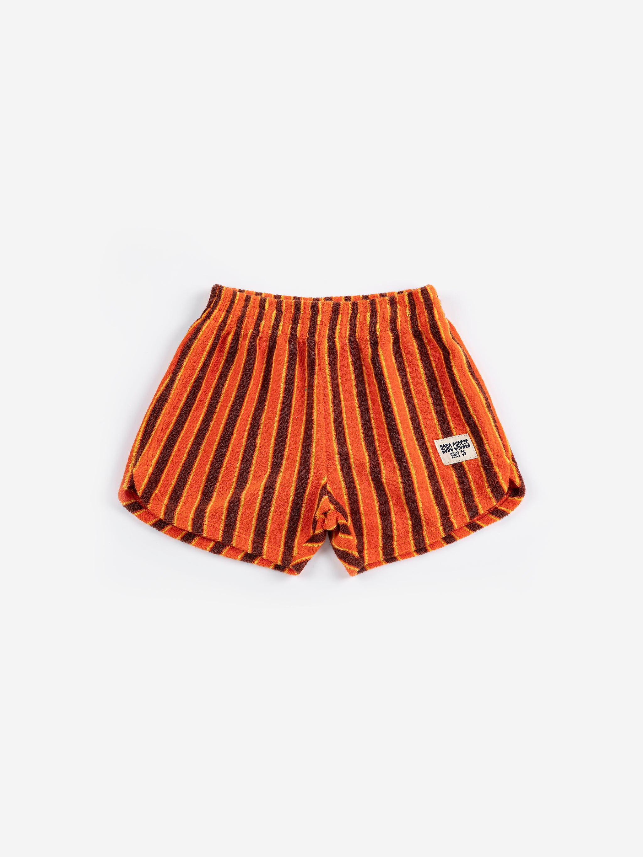 Striped Brick Terry Cloth Shorts