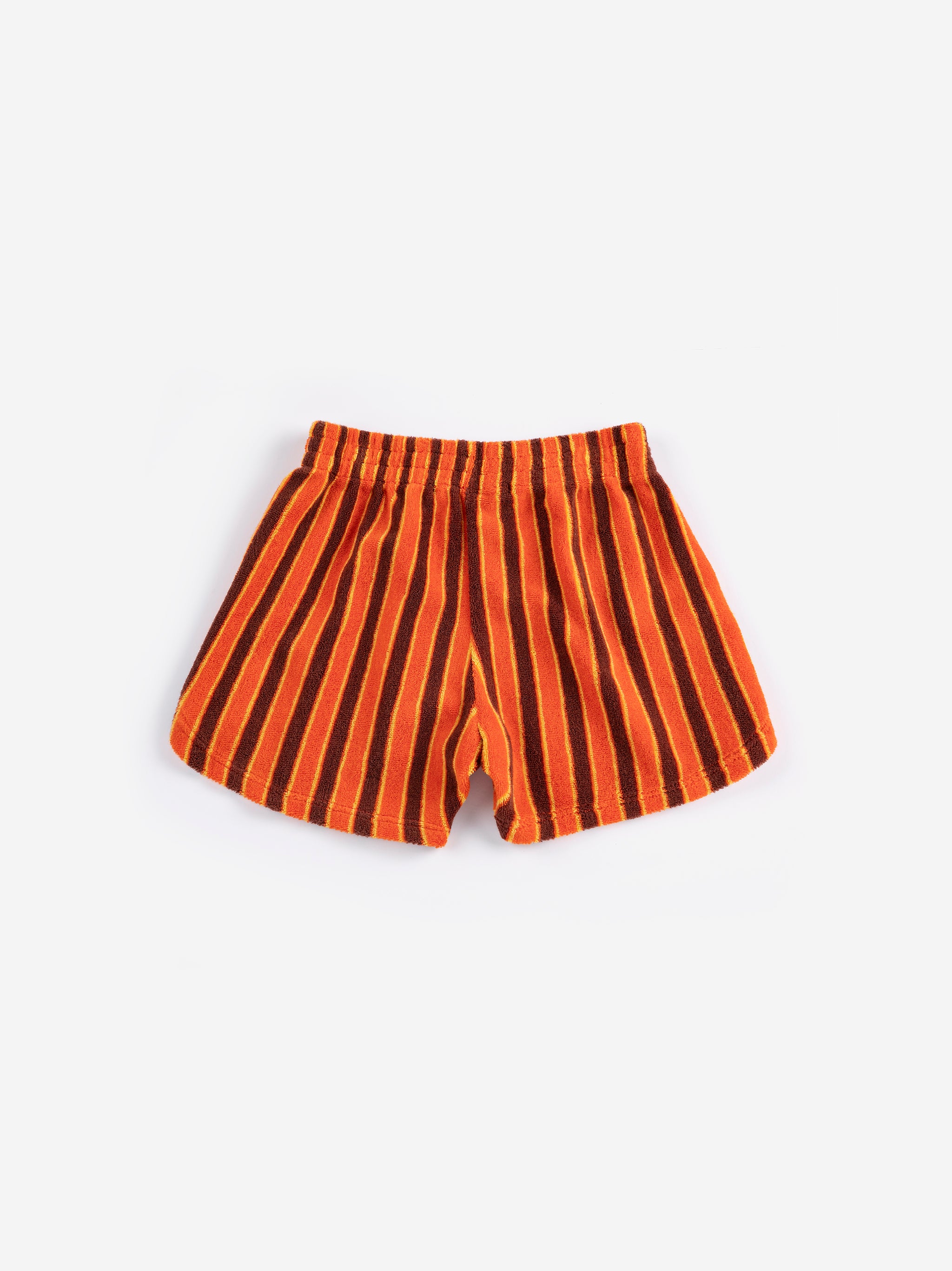 Striped Brick Terry Cloth Shorts
