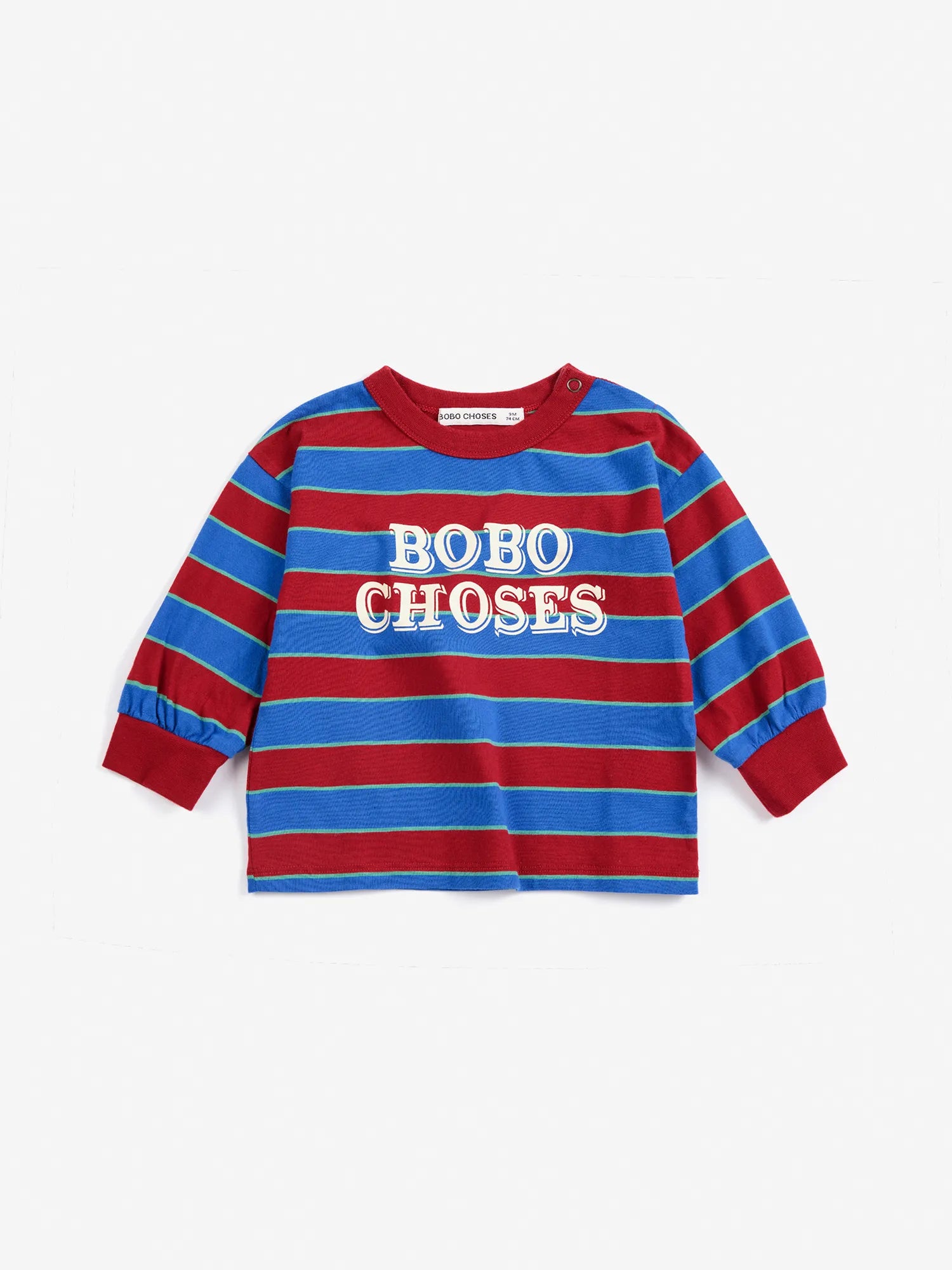 Bobo Choses Embossed stripes T‑shirt