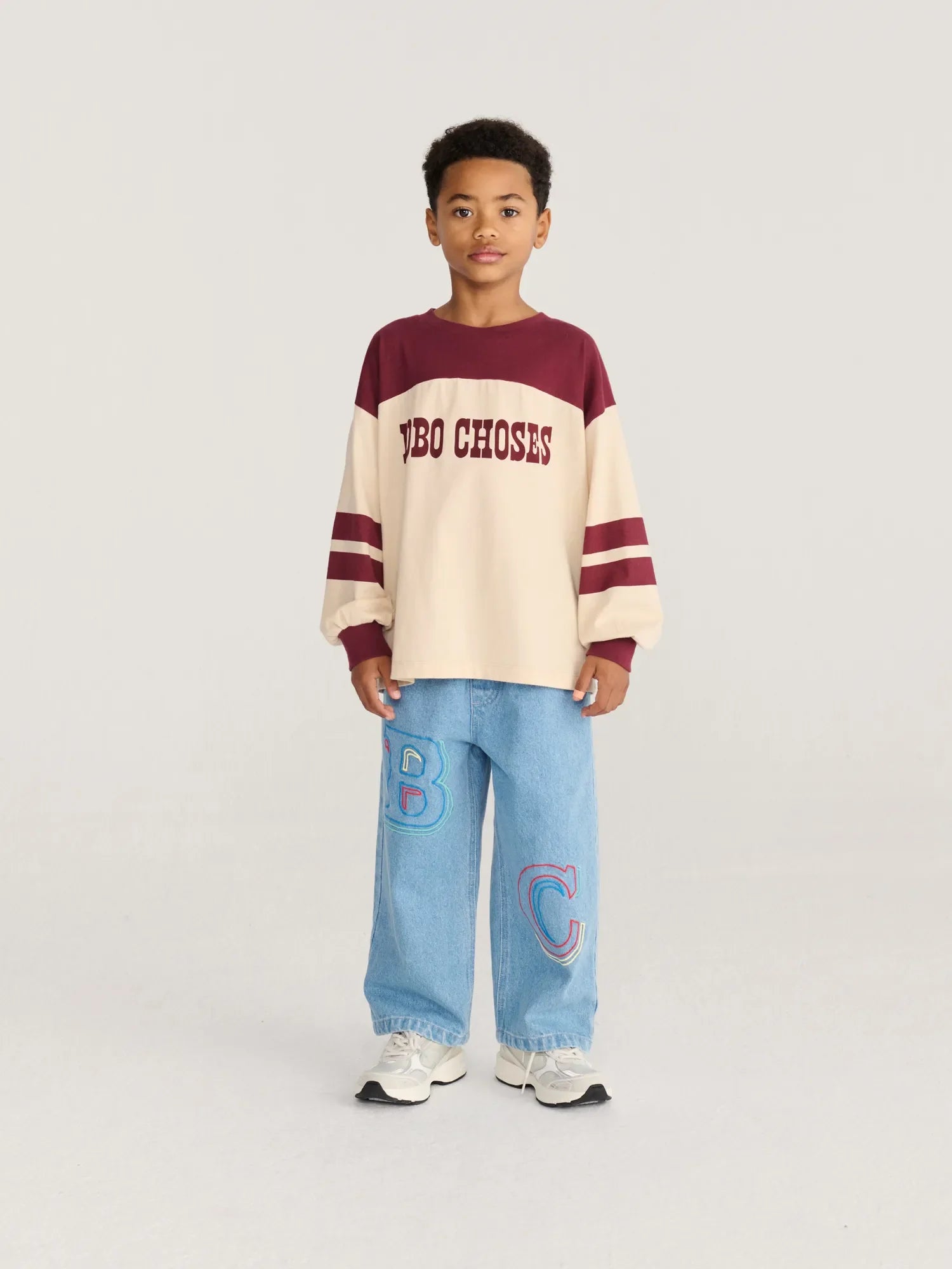 Bobo Choses Embossed denim pants