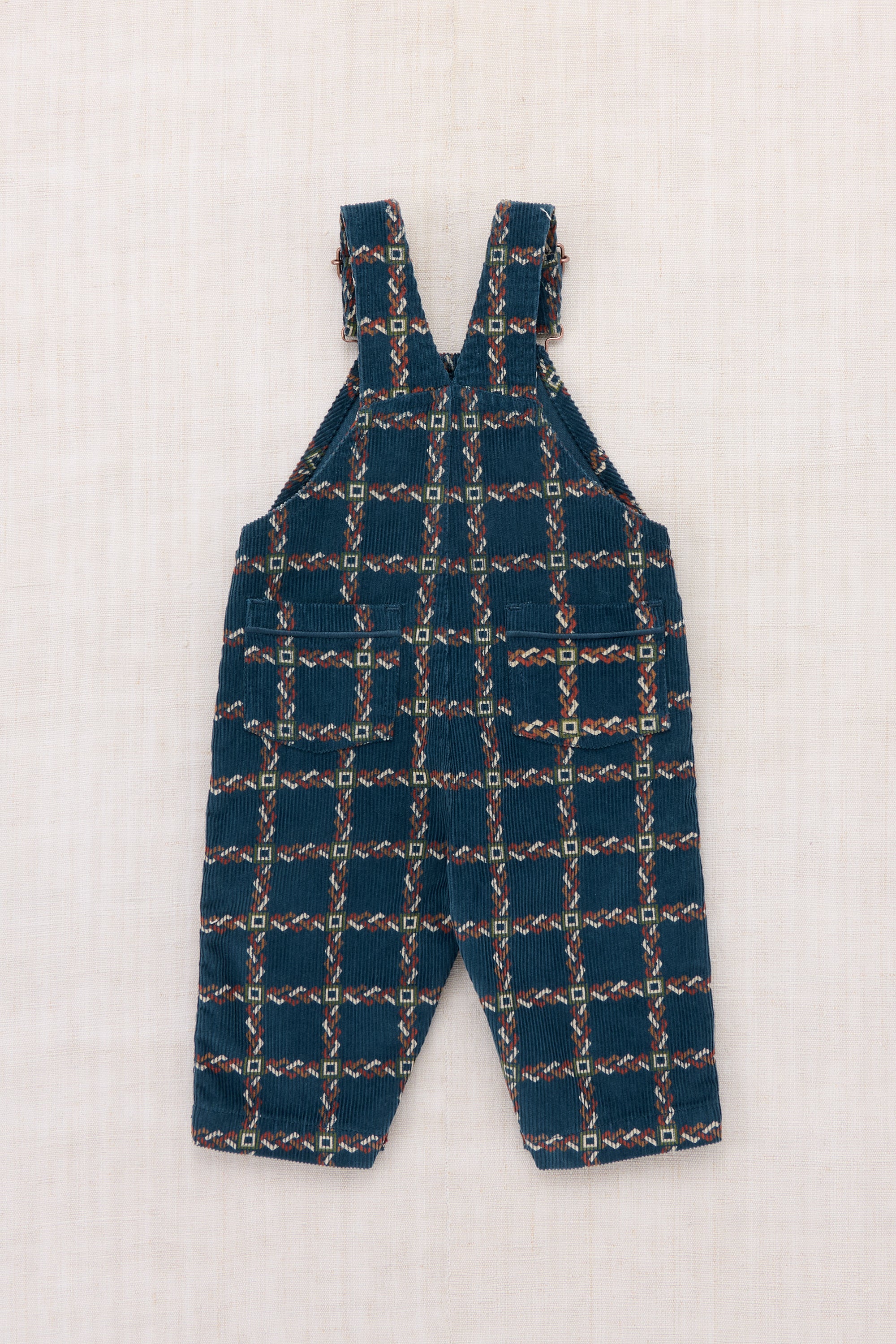 Baby Corduroy Carpenter Overall - Marine Blue Portico