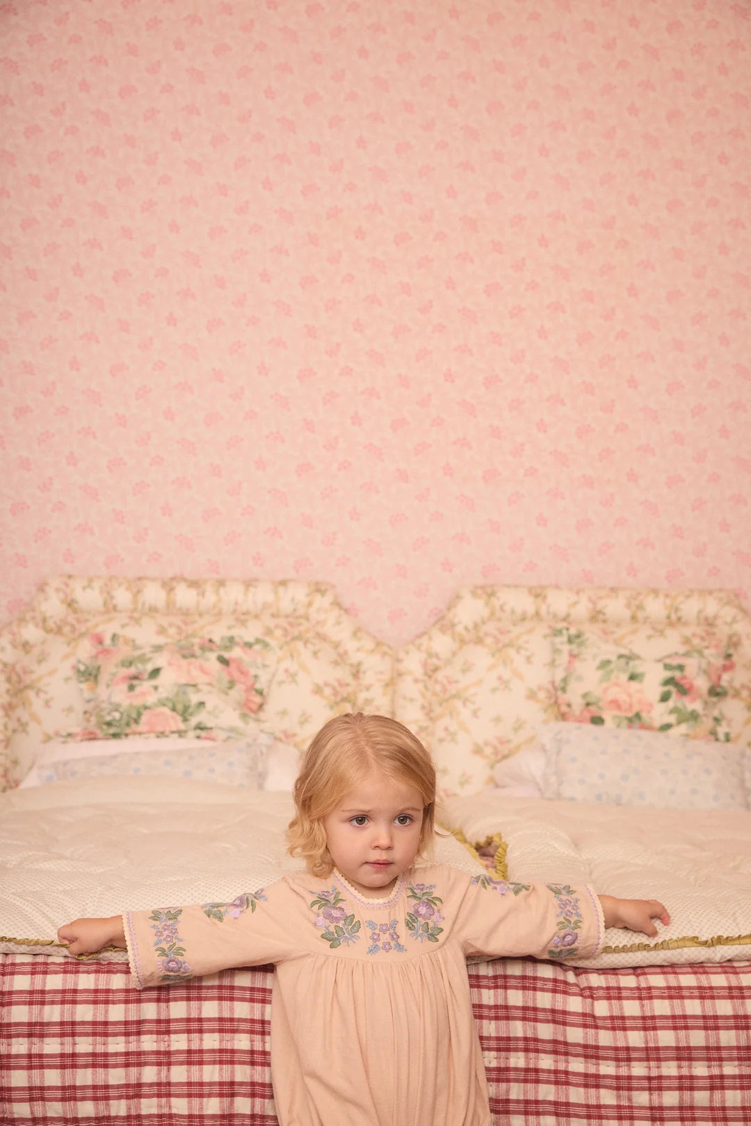 COMING SOON: Baby Stevie LS Romper - Dried Rose