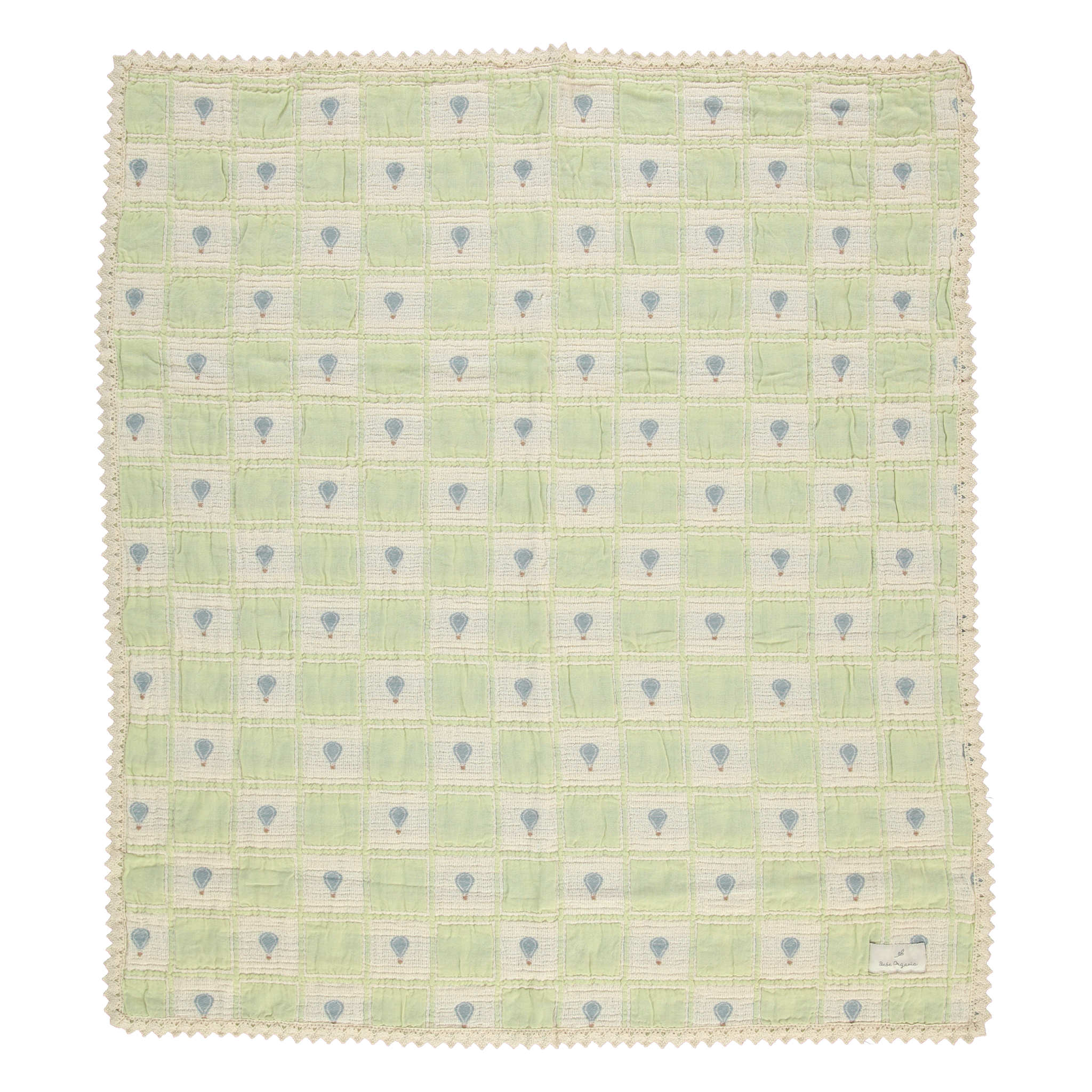 Baby Green Balloon Patchwork Blanket