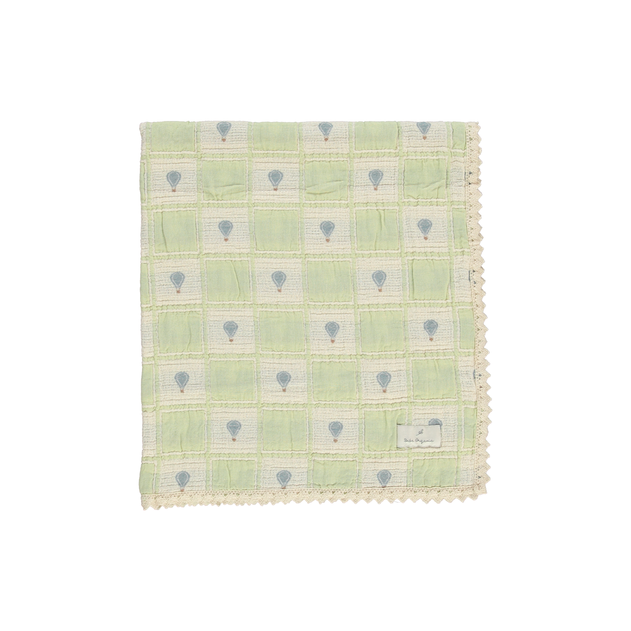 Baby Green Balloon Patchwork Blanket