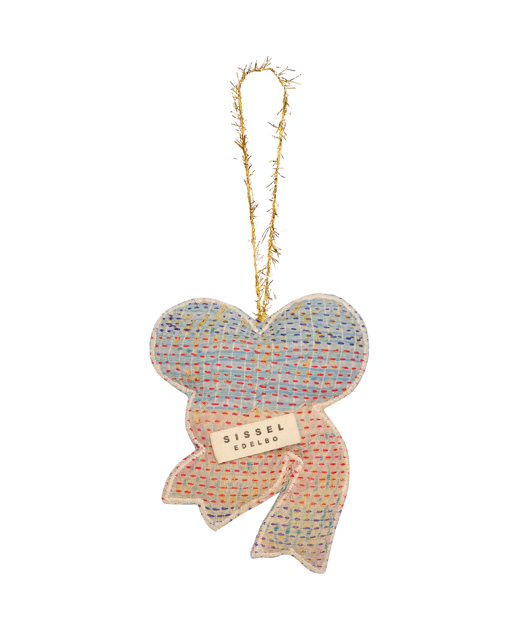 Christmas Kantha Bow Ornament