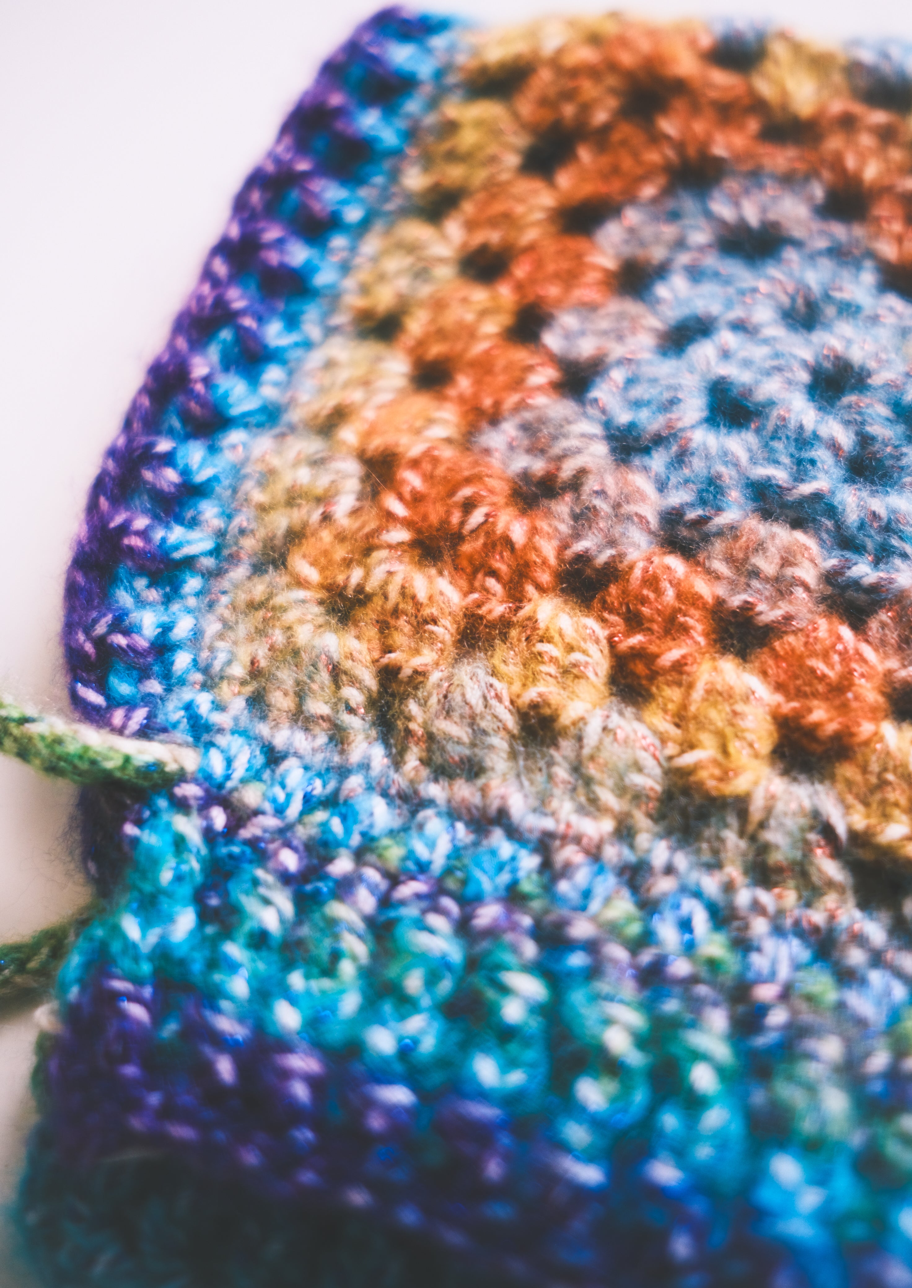 Colorful Wool Bonnet