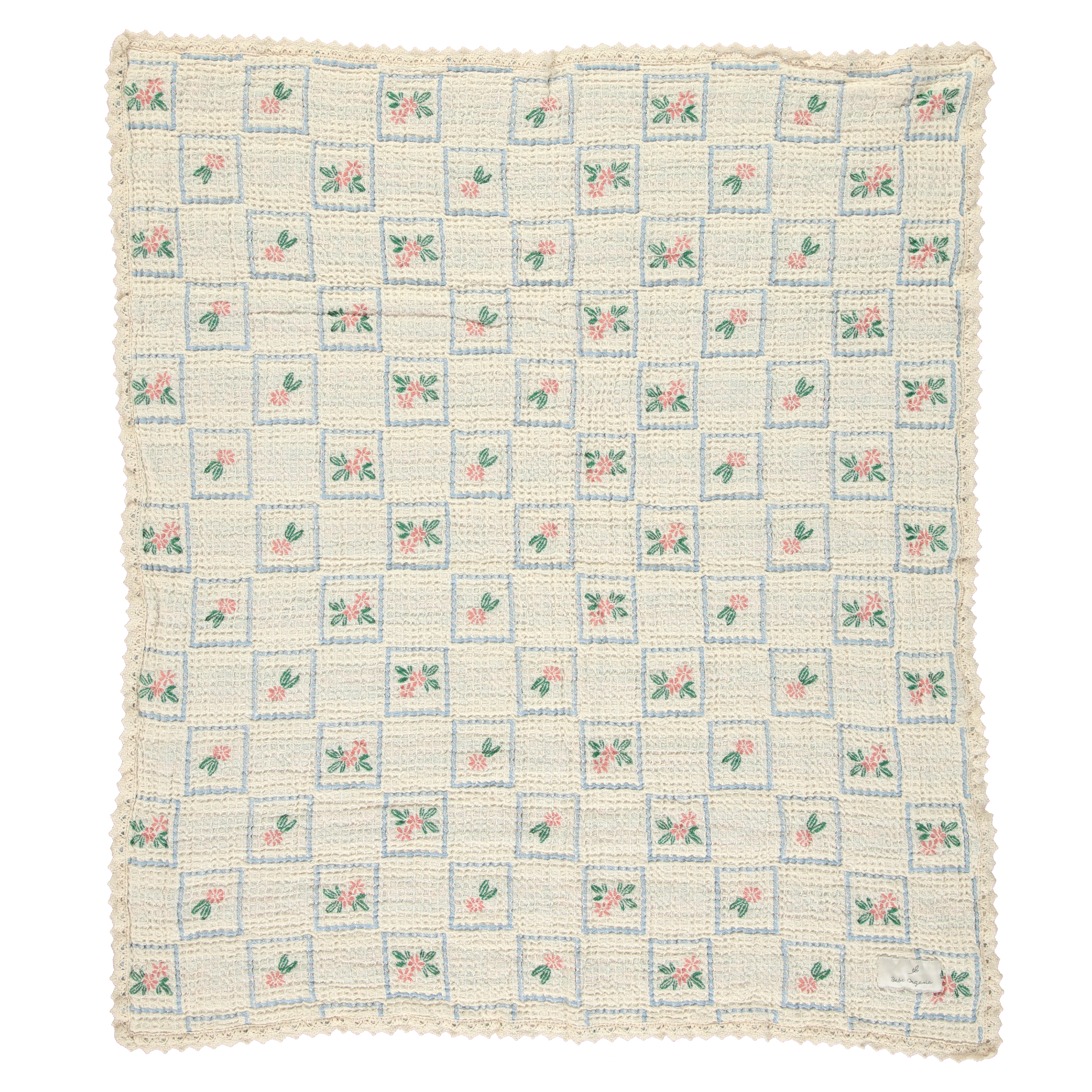 Floral Waffle Blanket