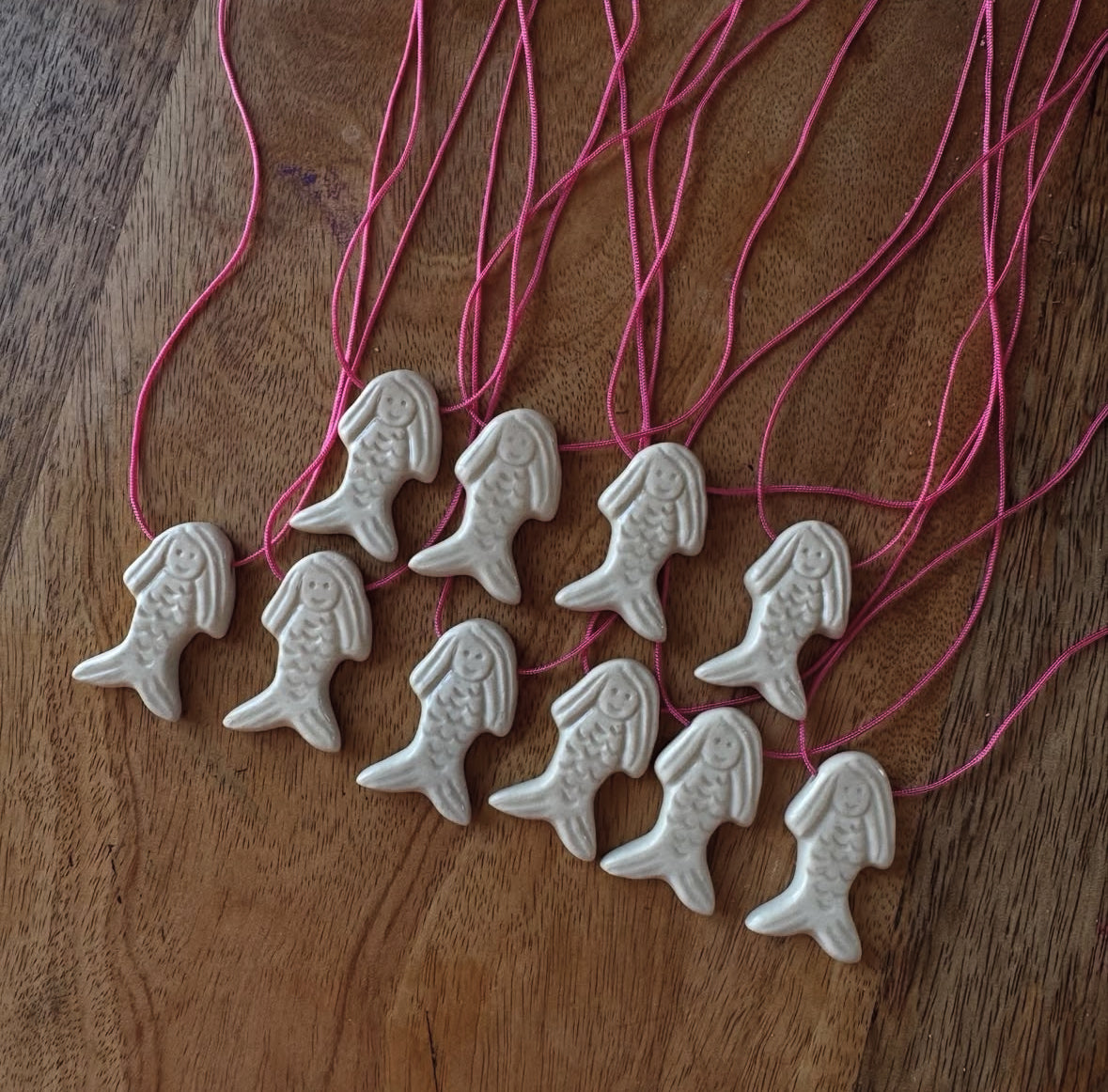 Ceramic Little Mermaid Pendant