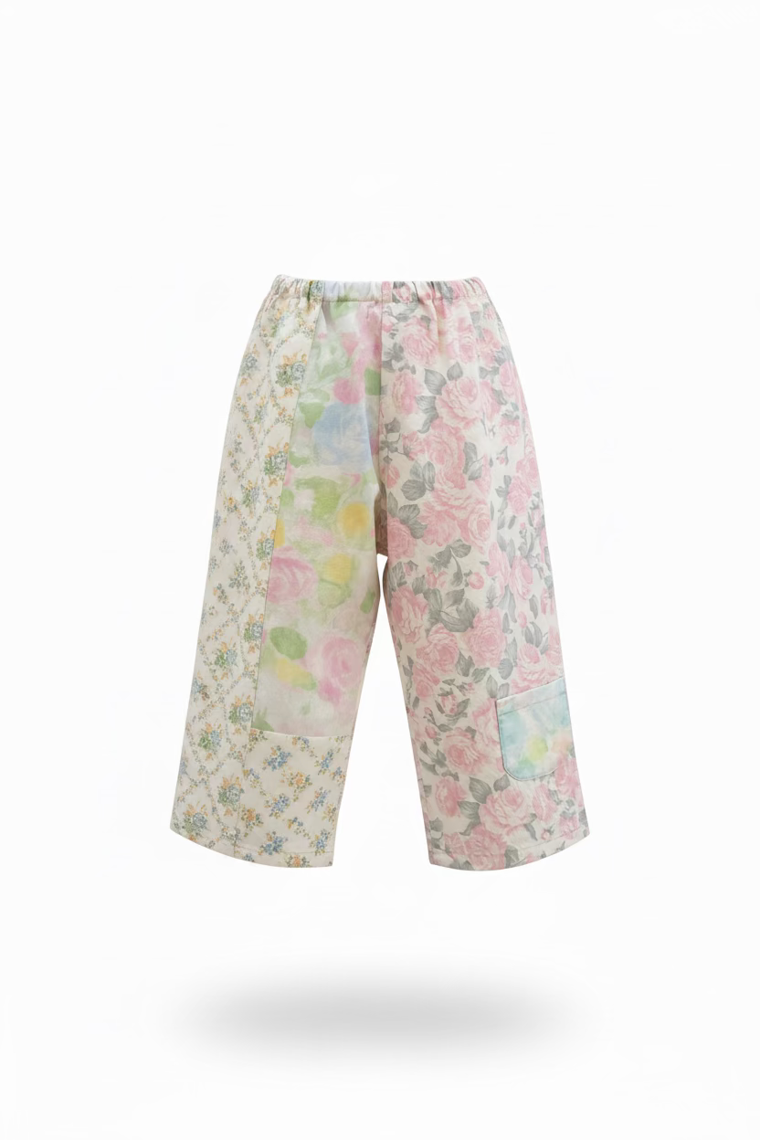 Rose Patchwork Pant