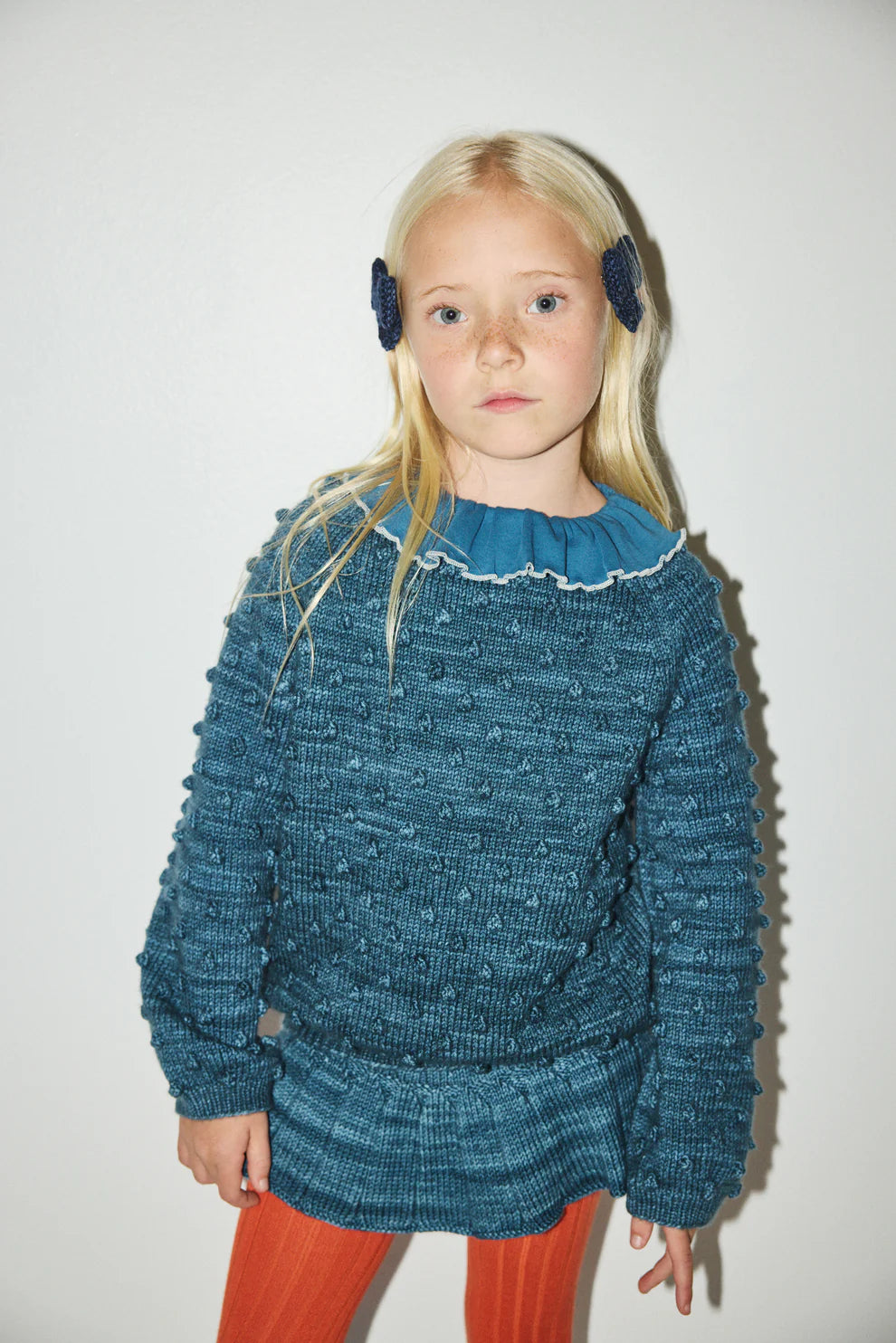 Original Popcorn Sweater, Blue Smoke