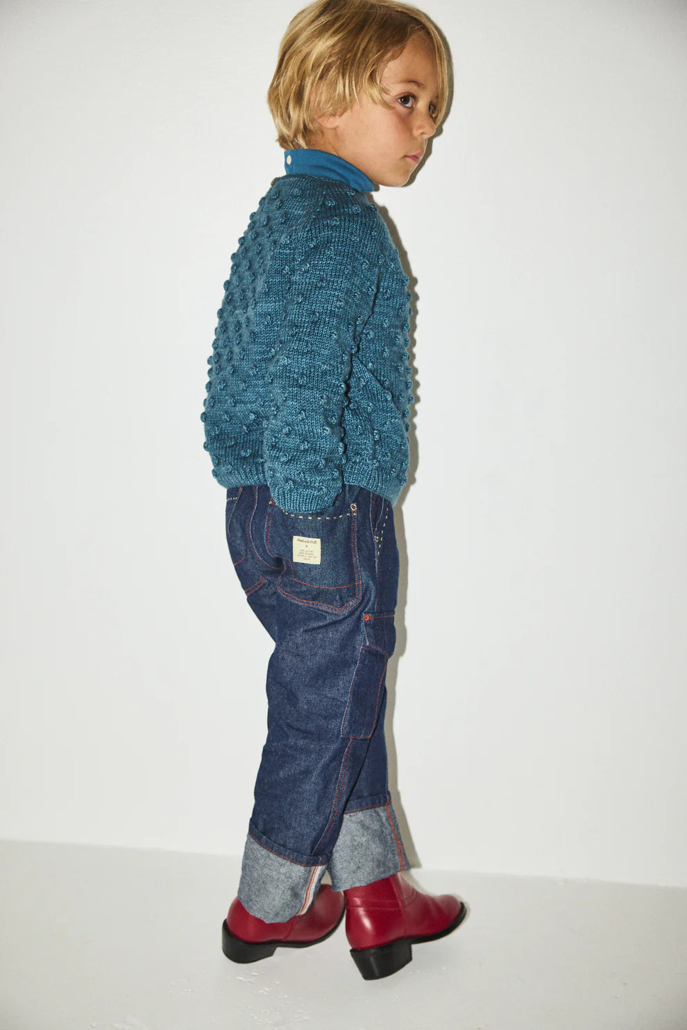 Original Popcorn Sweater, Blue Smoke