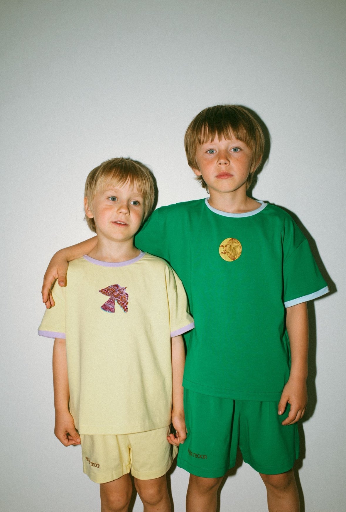 August Moon Embroidered Tee