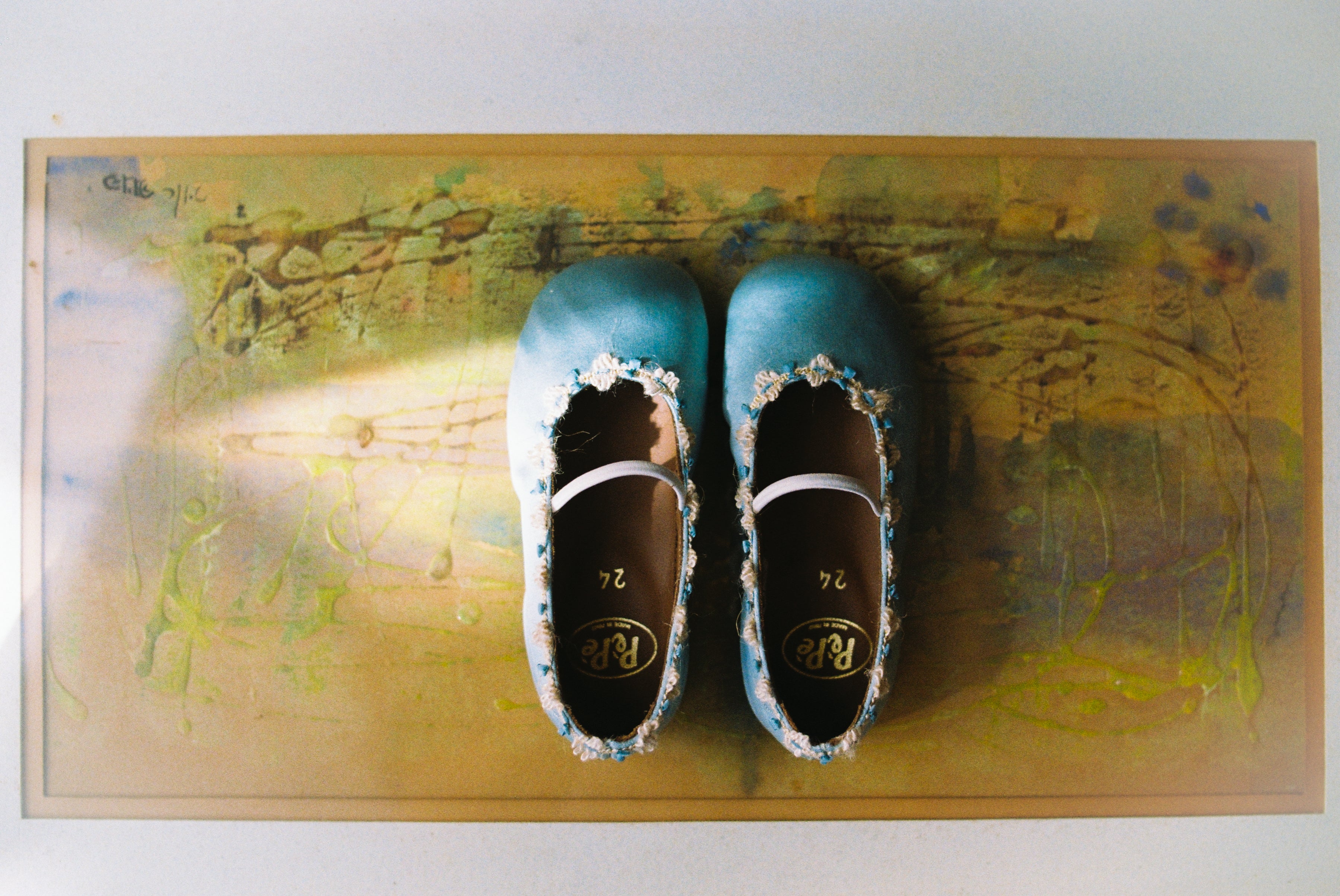 PèPè Satin Flats: Aqua