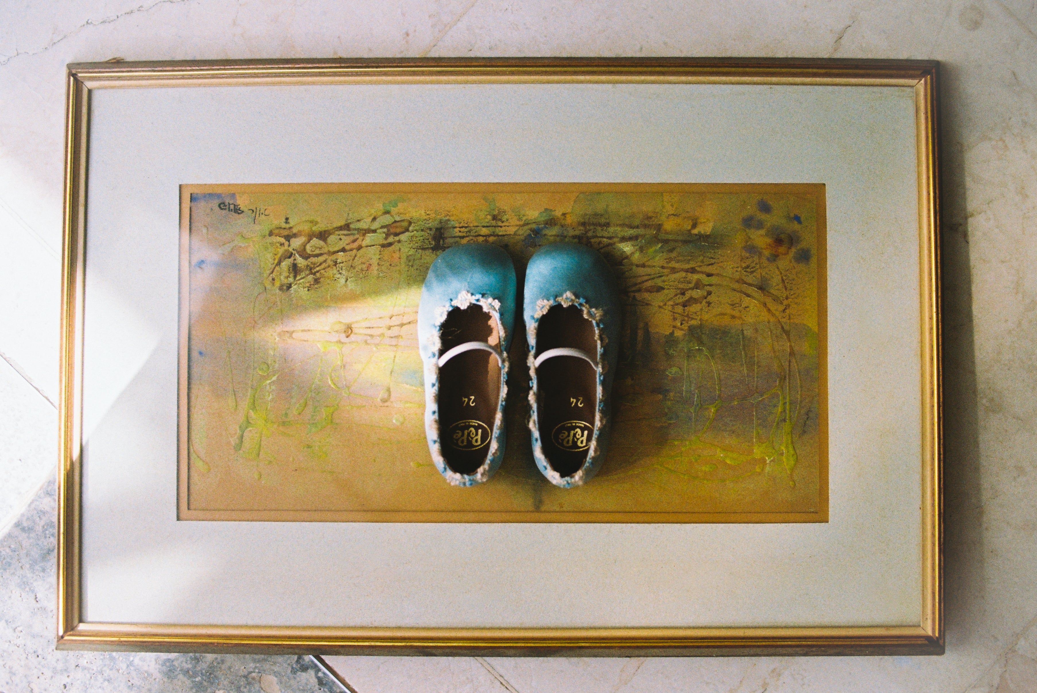 PèPè Satin Flats: Aqua