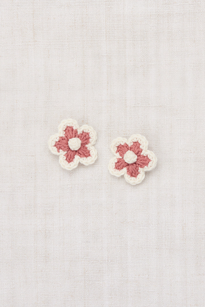 Medium Flower Clip Set, Rosewood