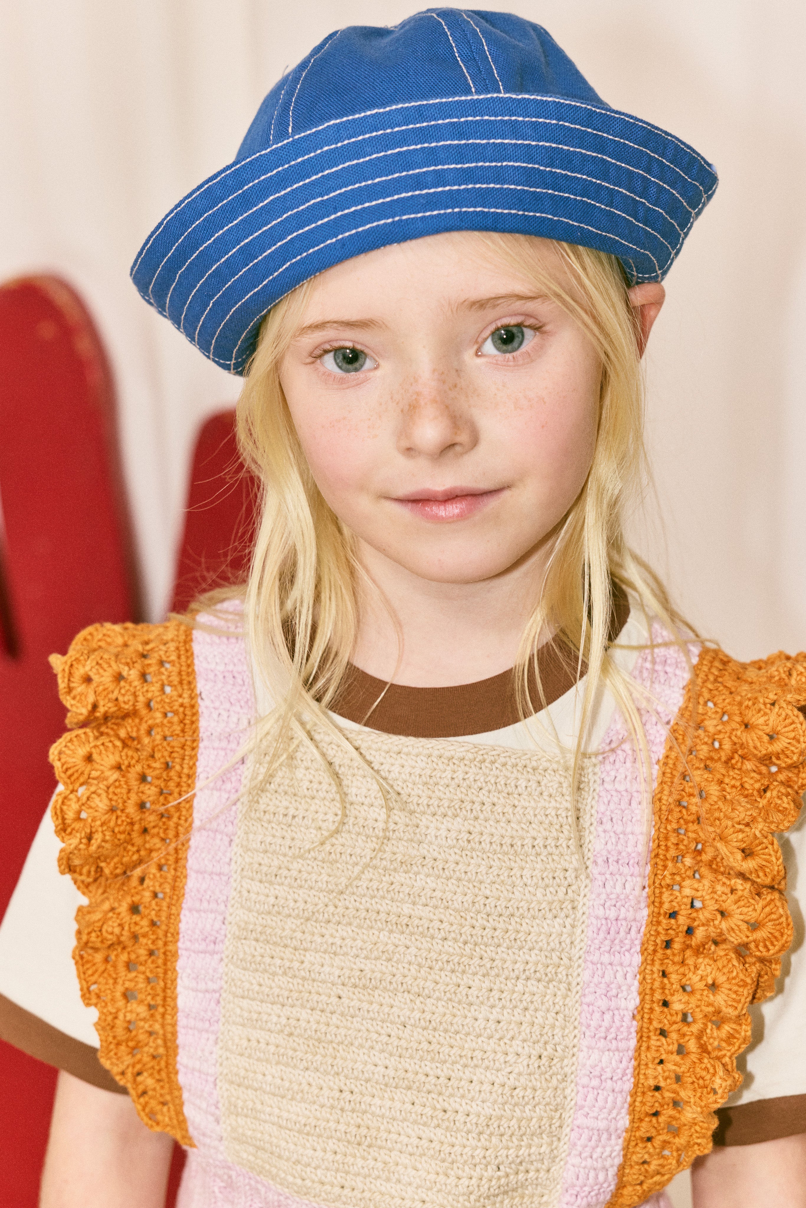 Little Paths Sunfish Sailor Hat, Blue Ribbon