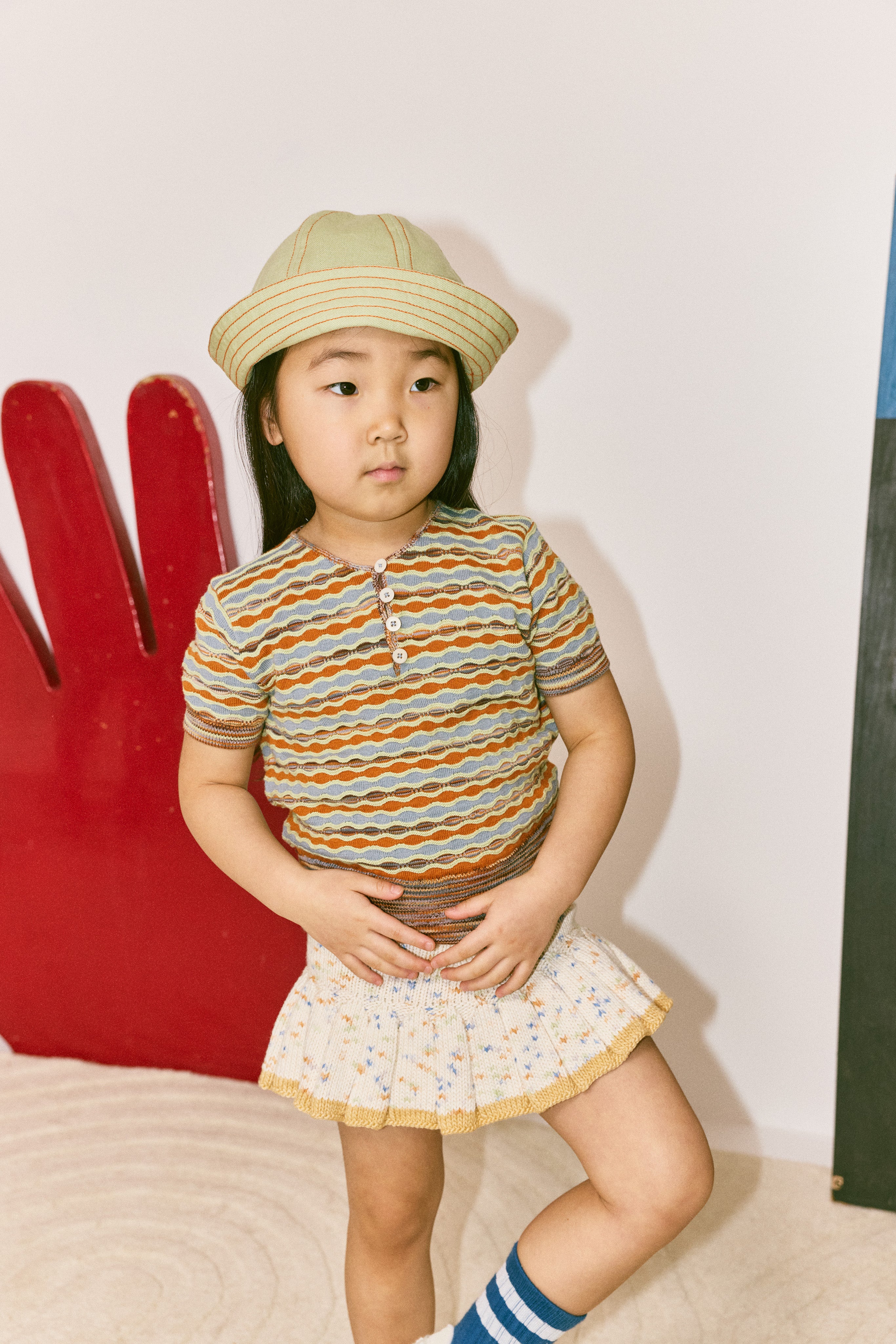 Little Paths Sunfish Sailor Hat, Aventurine