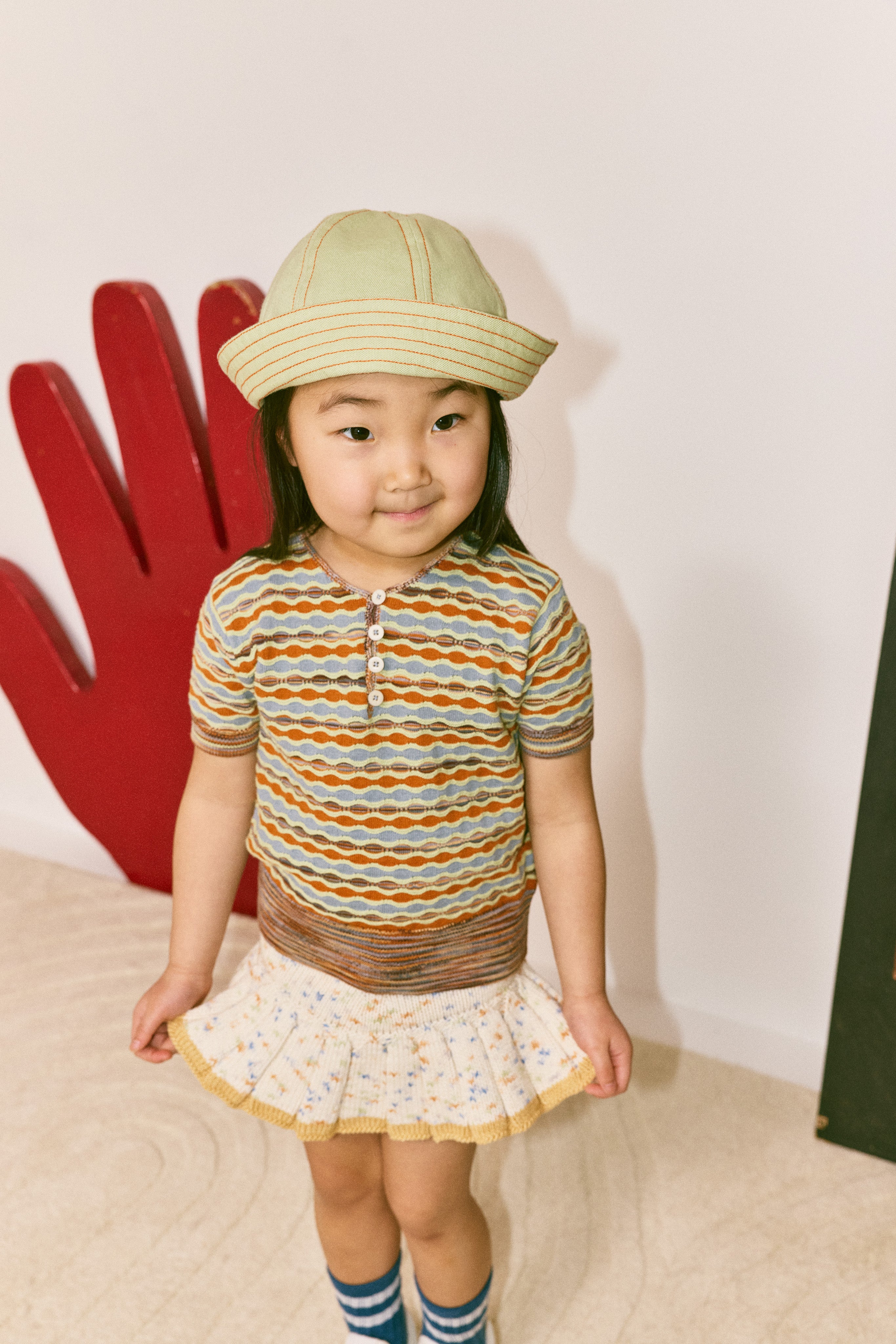 Little Paths Sunfish Sailor Hat, Aventurine