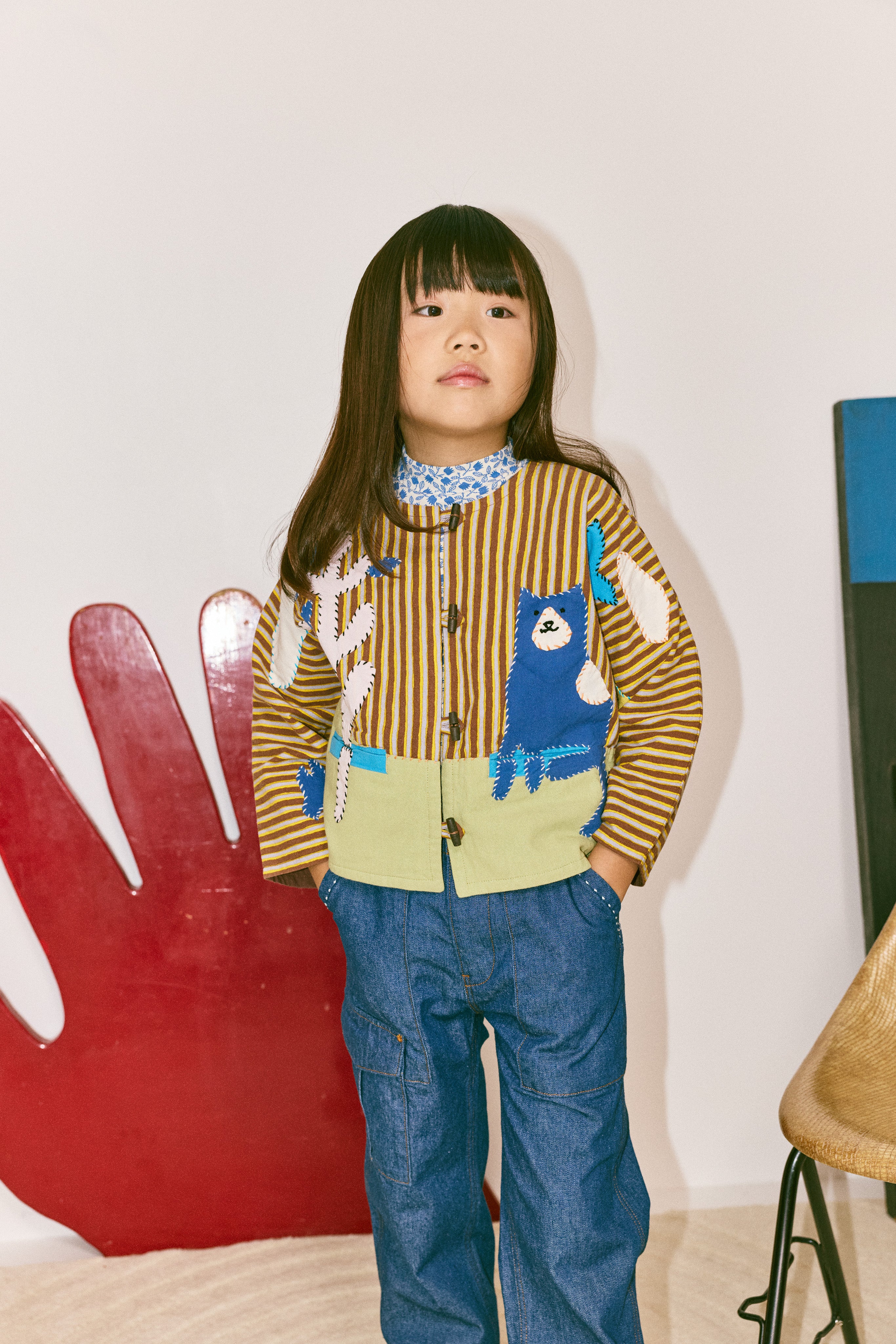 Catscape Applique Jacket