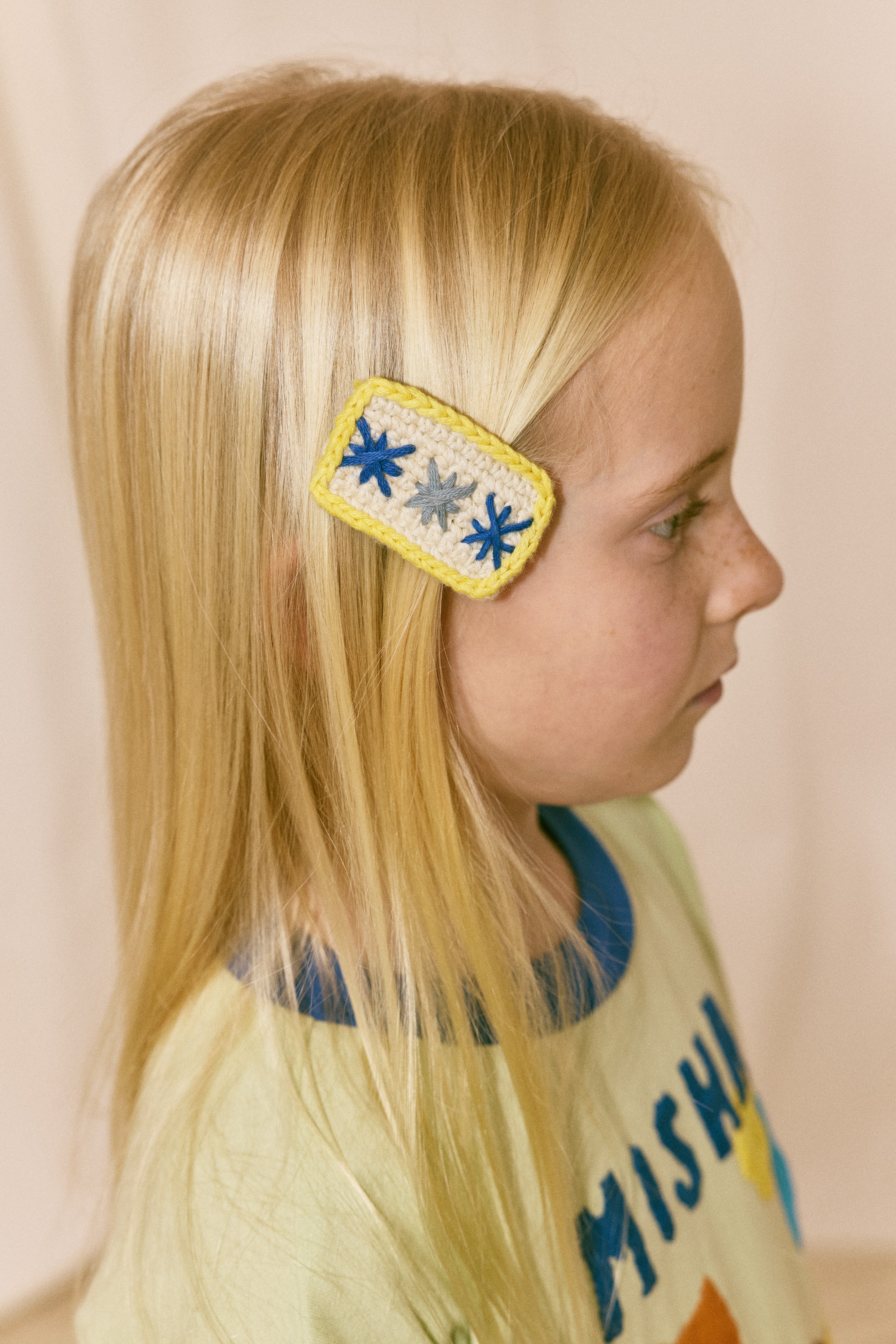 Puff Star Clip Set, Marzipan