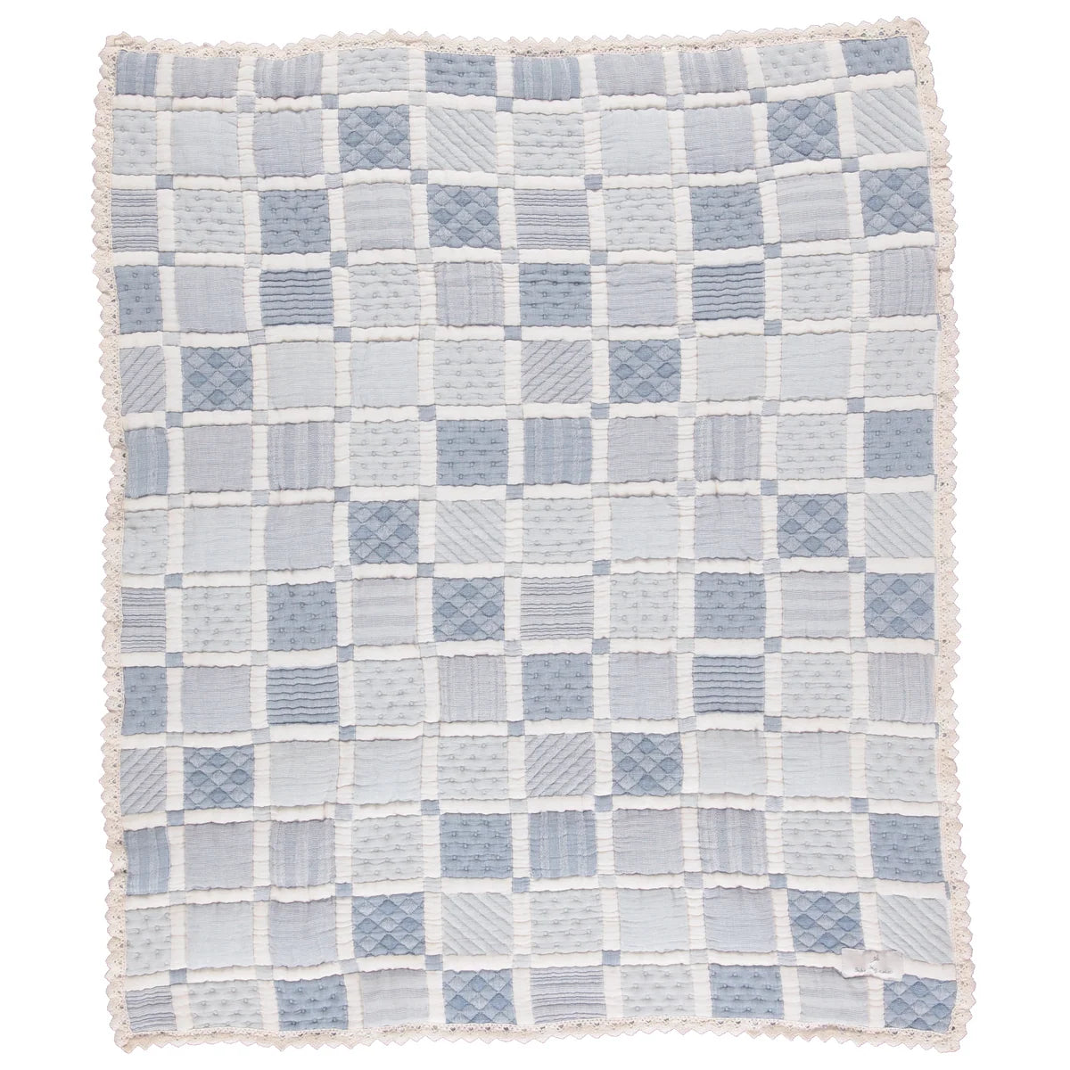 Mai Blanket, Blue Patchwork
