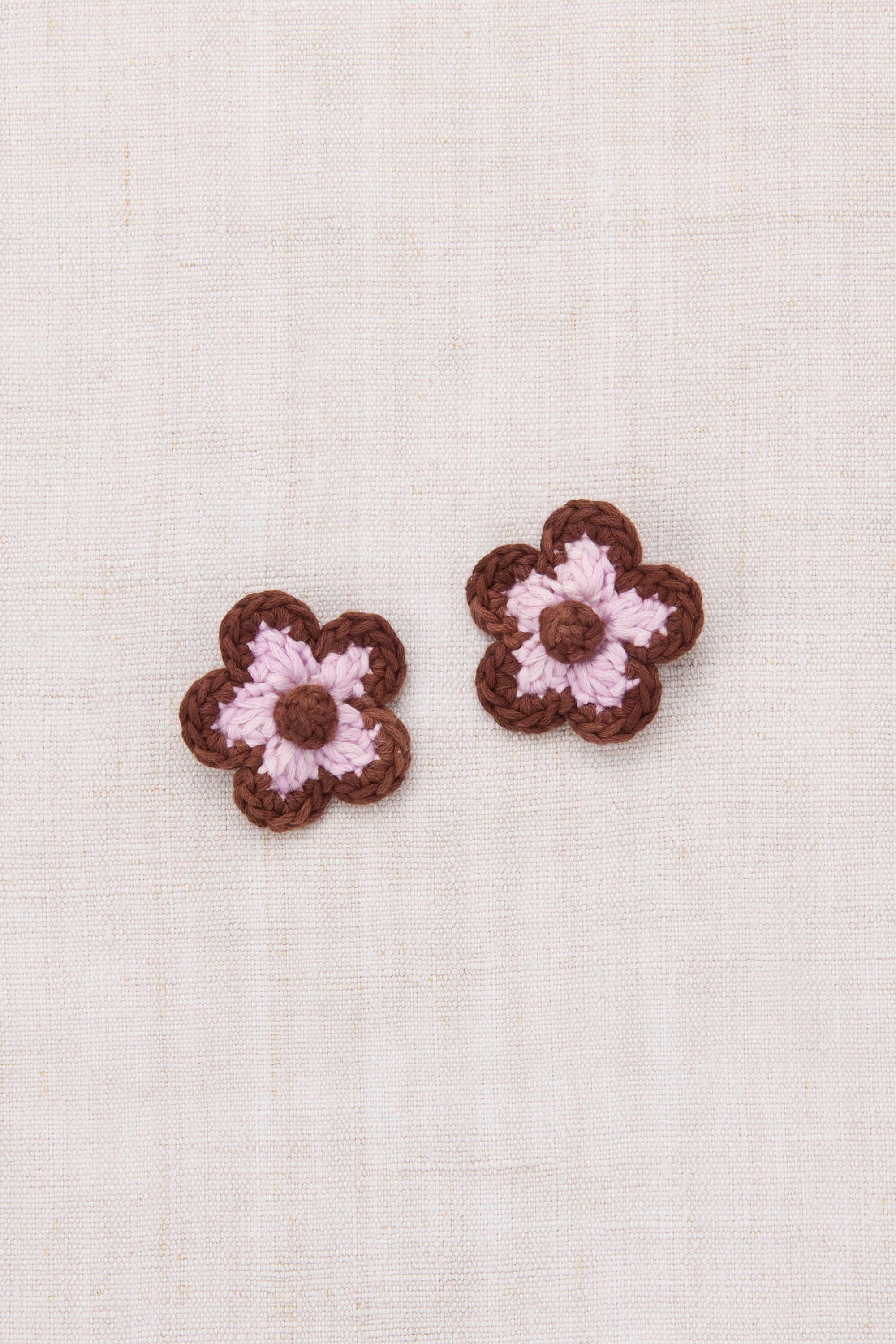 Medium Flower Clip Set, Aura