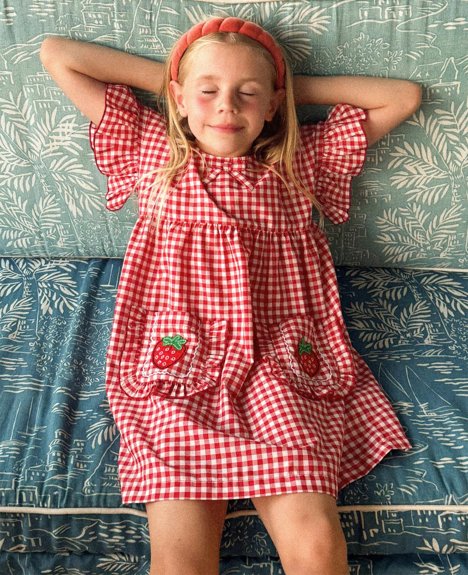 Ohio Dress, Red Checks