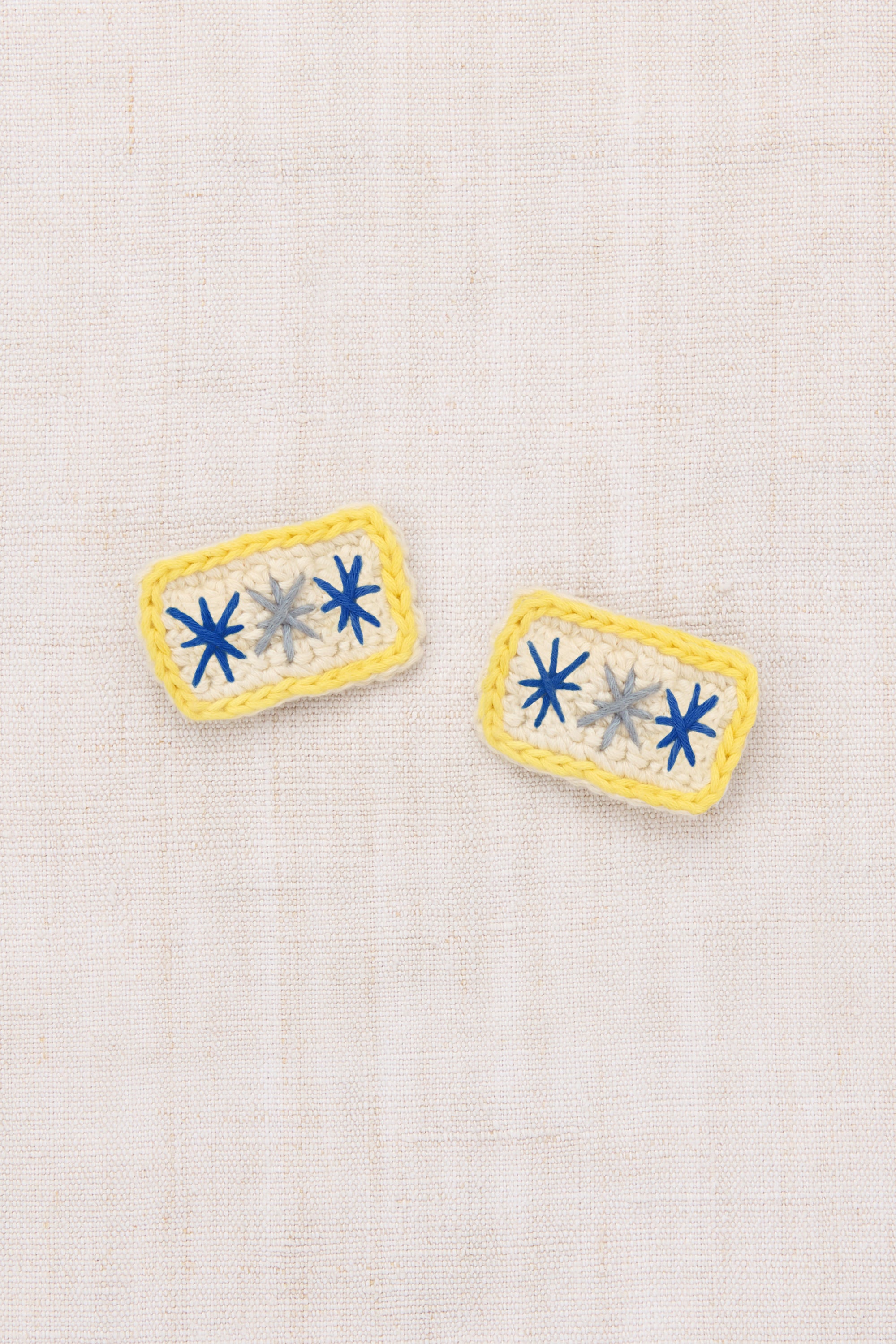 Puff Star Clip Set, Marzipan