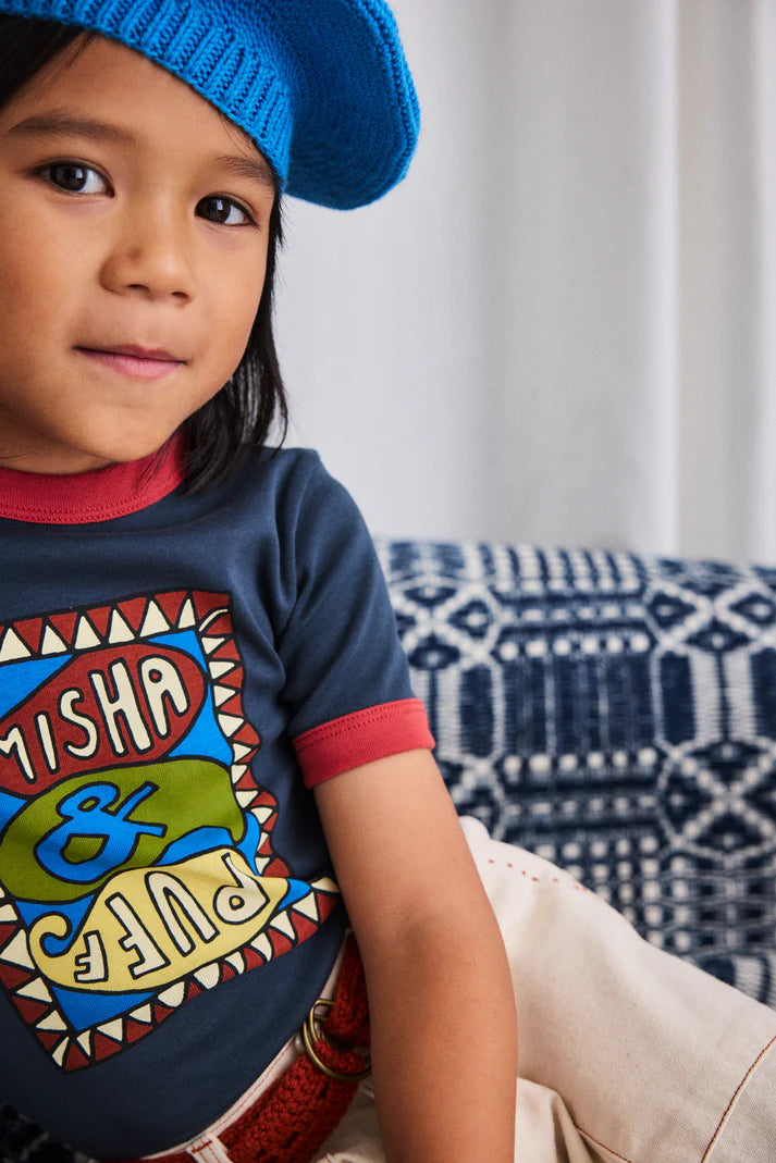 Groovy Paisley Ringer Tee, Galaxy