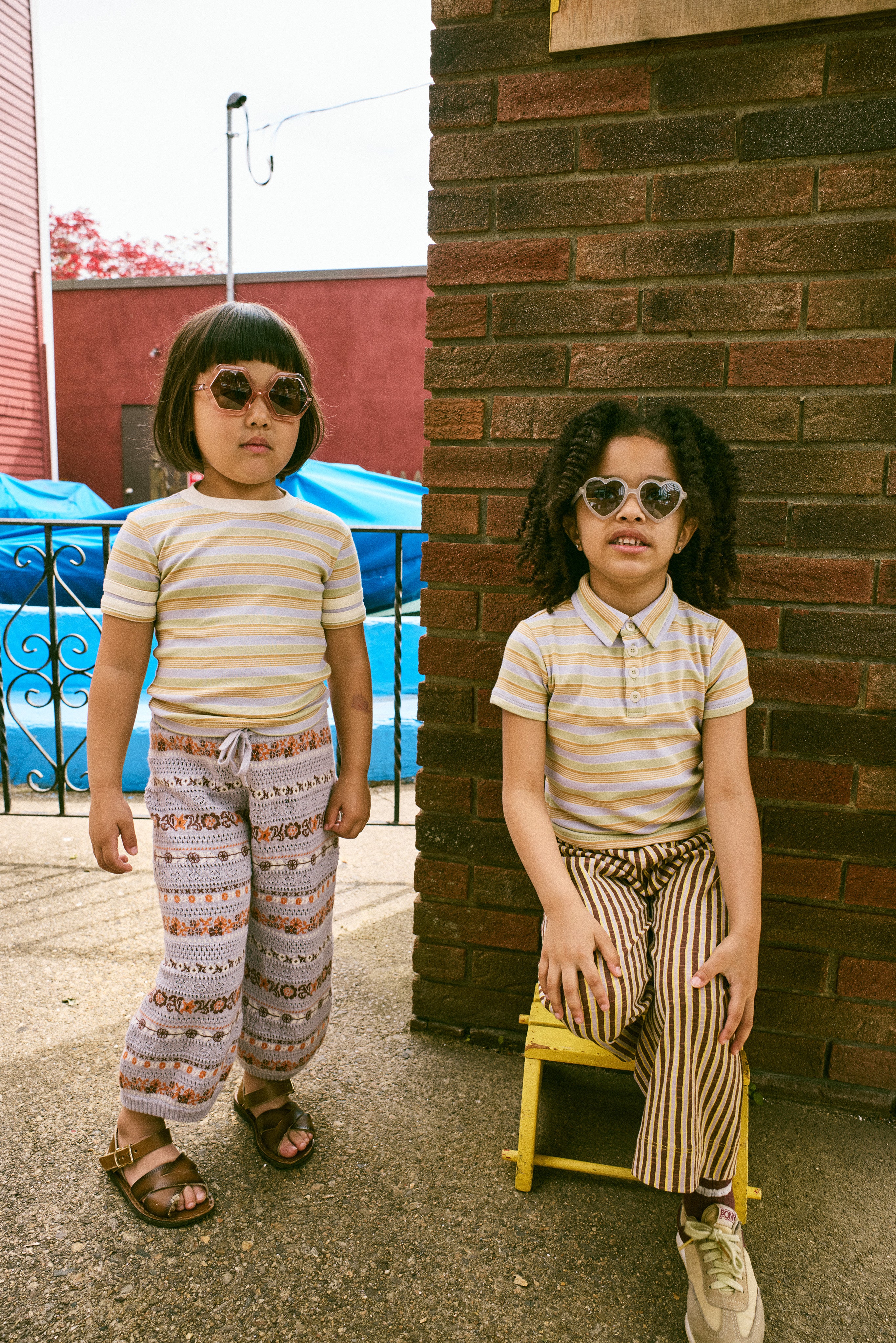 Rec Tee, Mist Avenue Stripe