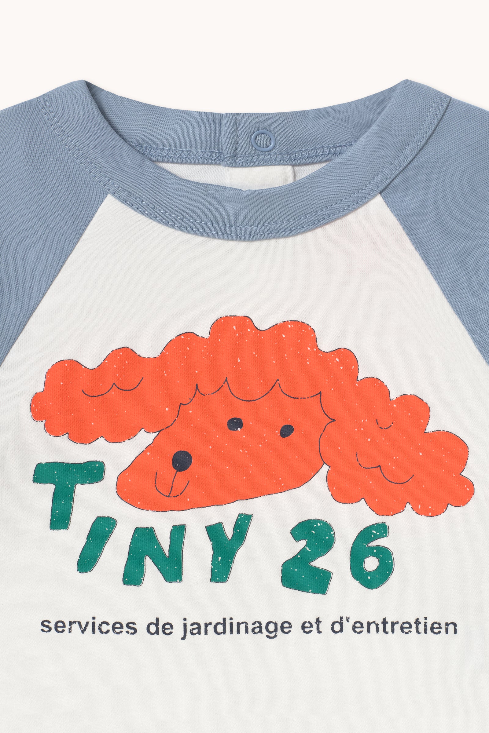 Red Dog Graphic Baby Tee