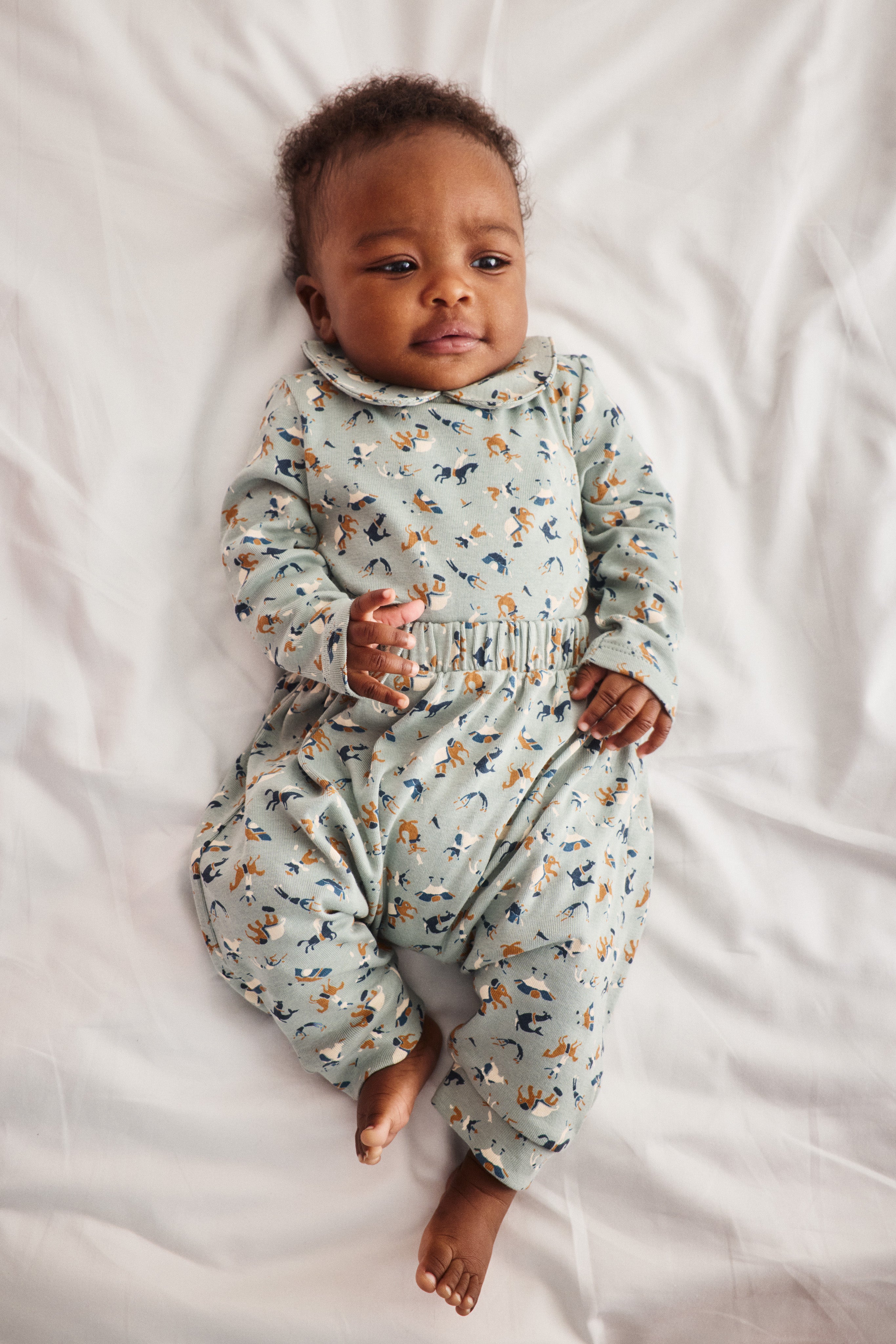 Baby Petit Collar Onesie - Onsen Circus