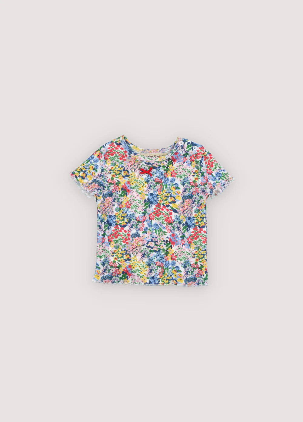 TNS Rib Baby Tee Verbena Print